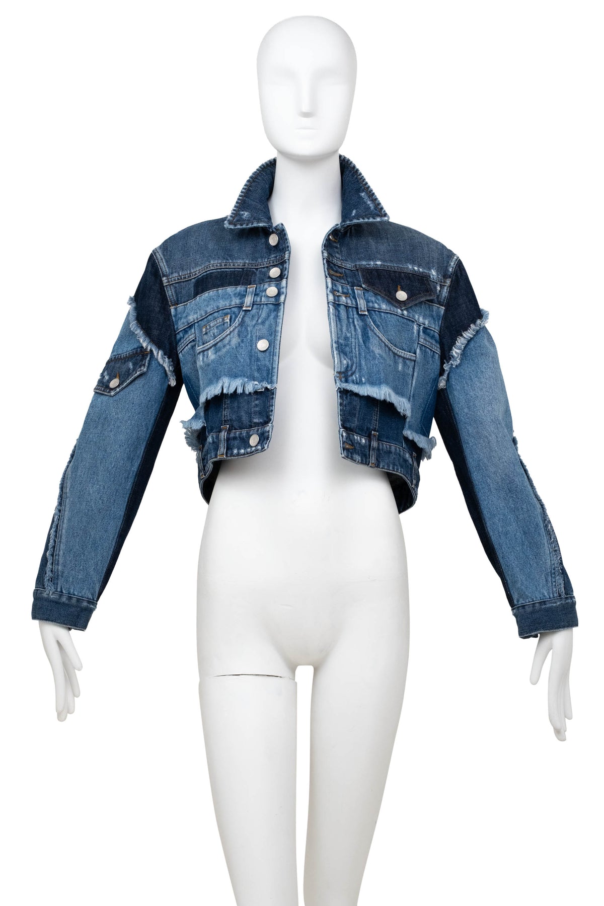 Dolce & Gabbana Denim Cropped Jacket Size 44 2002