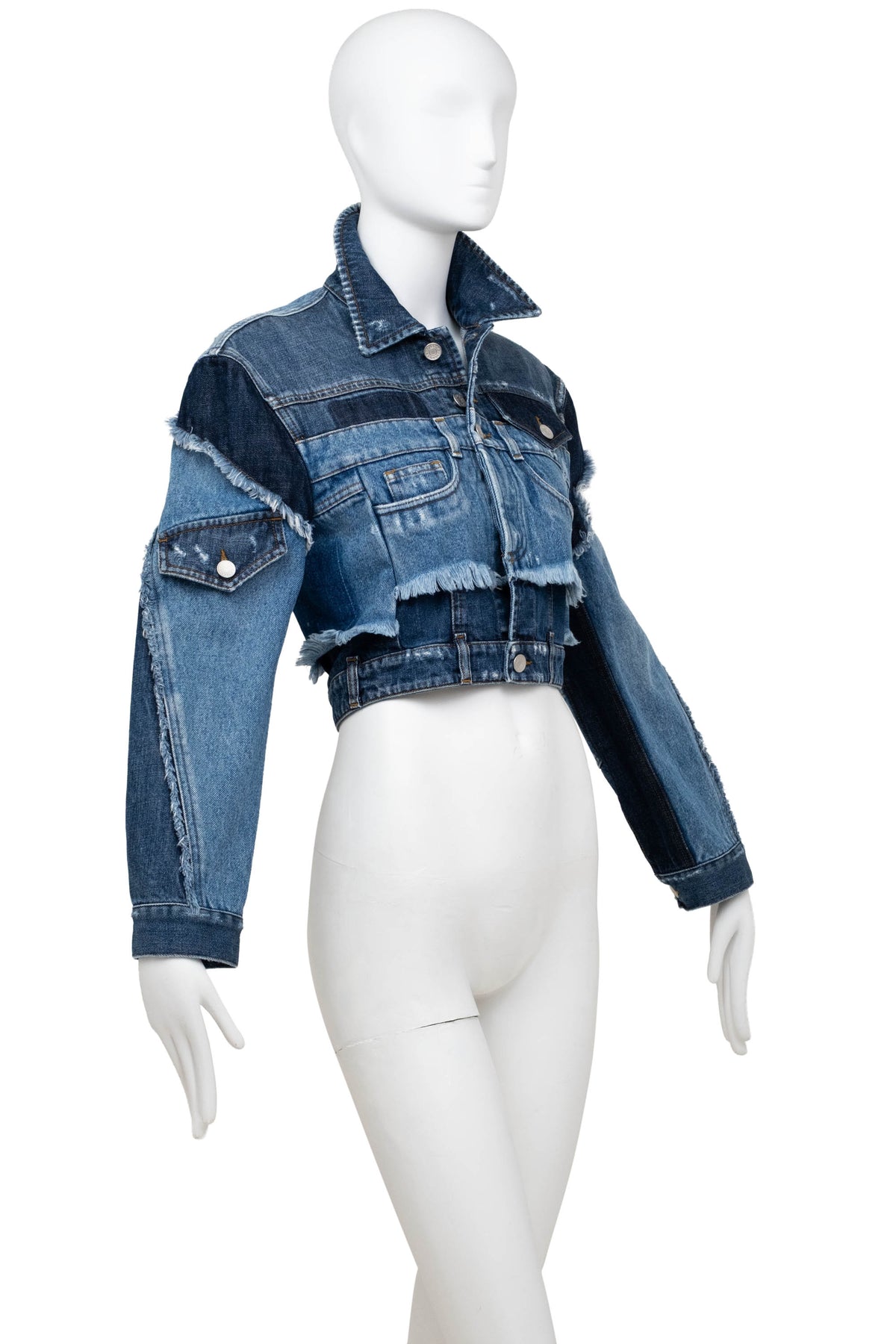 Dolce & Gabbana Denim Cropped Jacket Size 44 2002