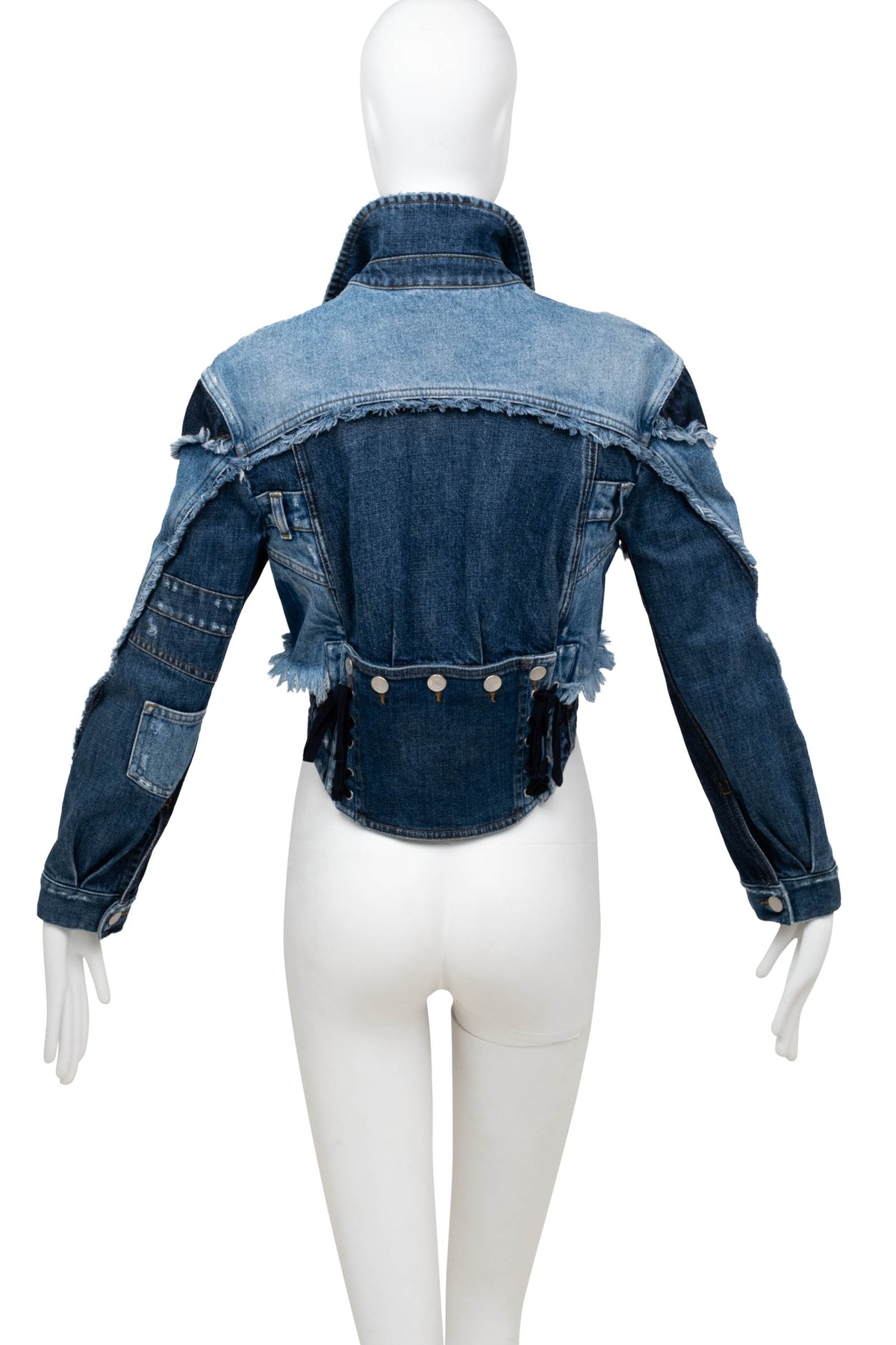 Dolce & Gabbana Denim Cropped Jacket Size 44 2002