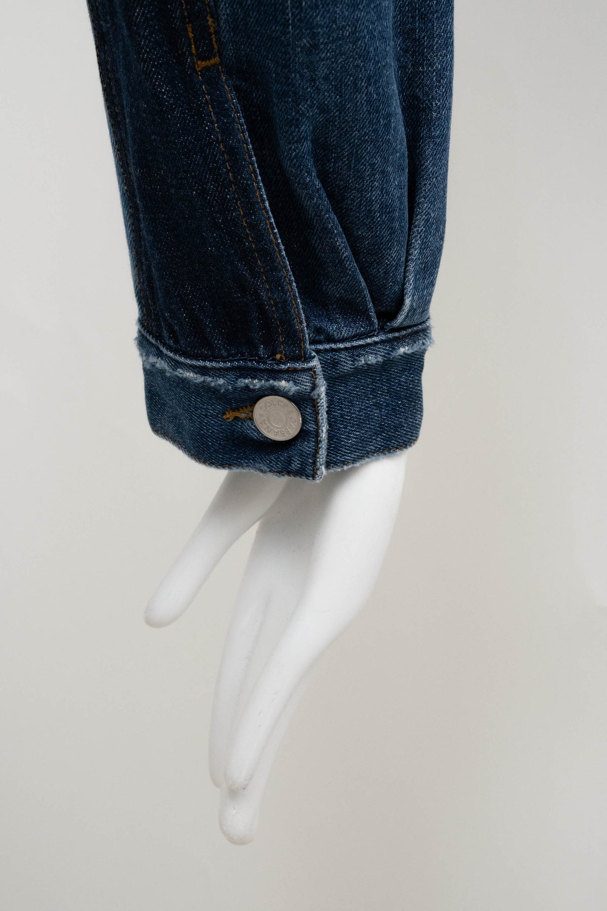 Dolce & Gabbana Denim Cropped Jacket Size 44 2002