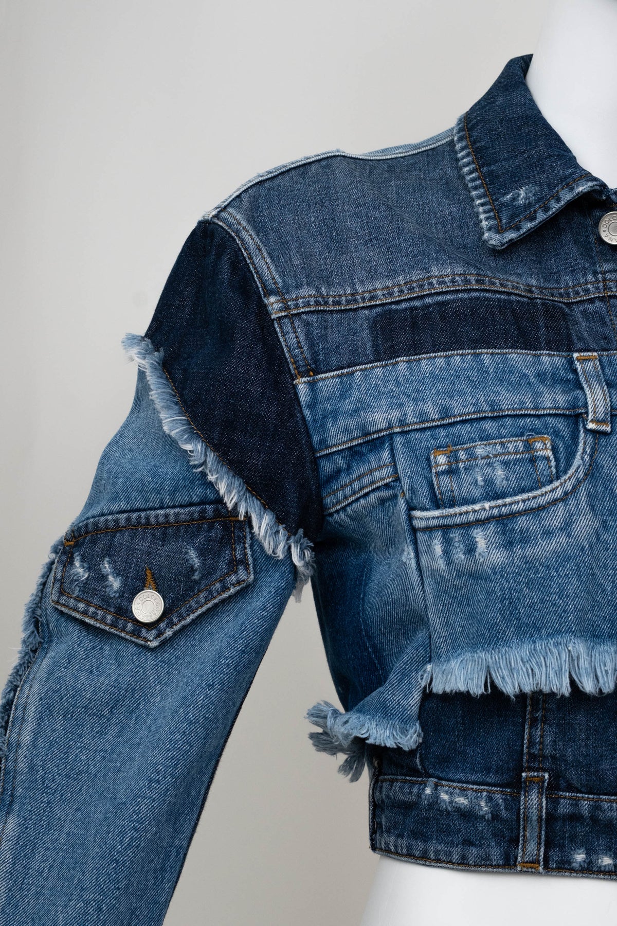 Dolce & Gabbana Denim Cropped Jacket Size 44 2002