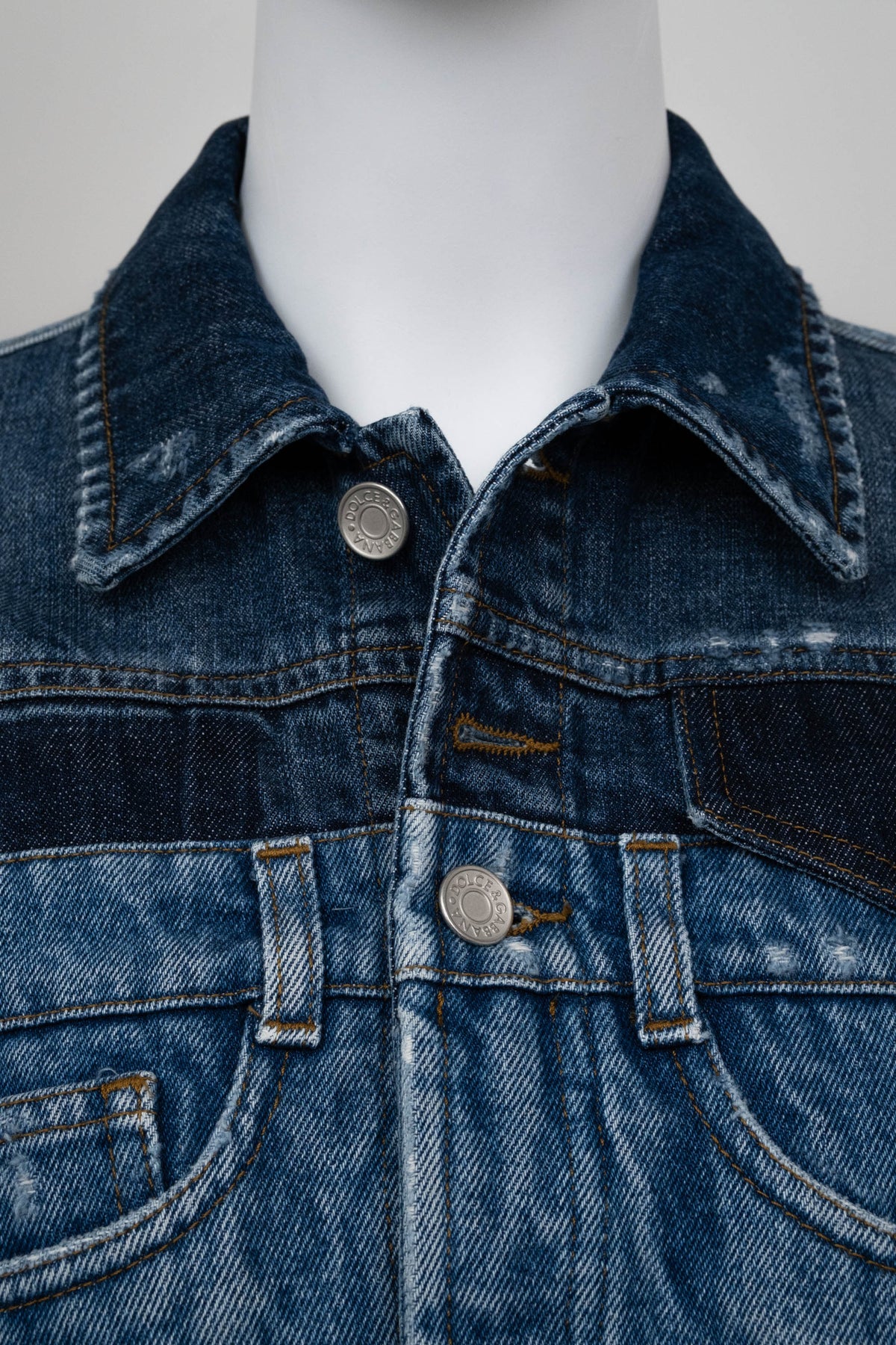 Dolce & Gabbana Denim Cropped Jacket Size 44 2002