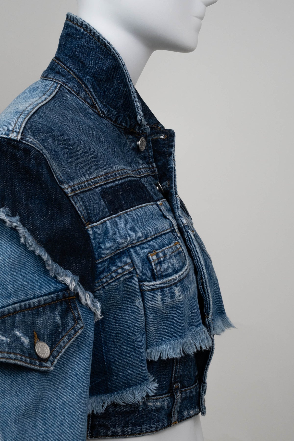 Dolce & Gabbana Denim Cropped Jacket Size 44 2002