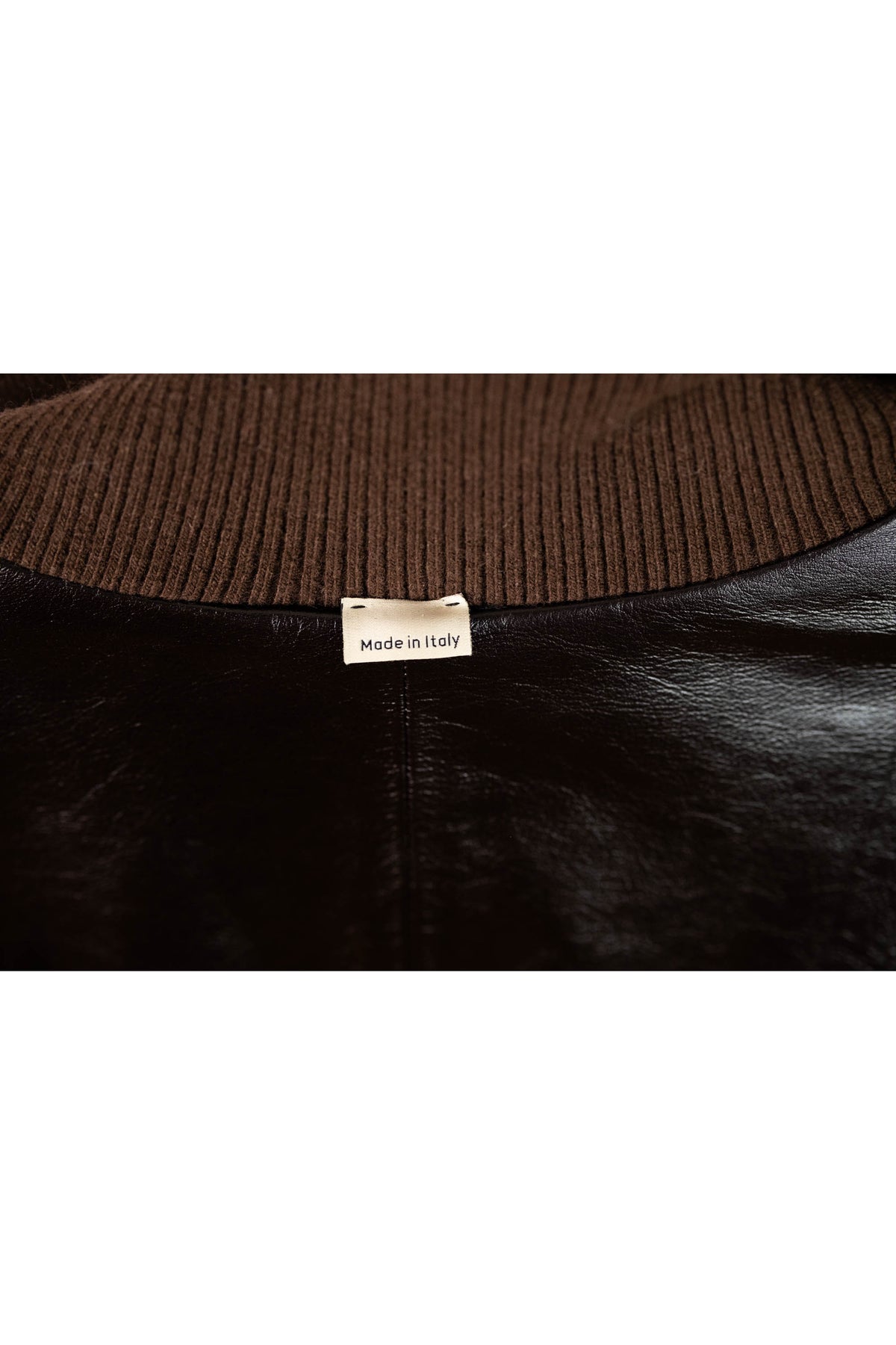Gucci Plaid Men&#39;s Brown Leather Bomber Jacket Reversible Size 46