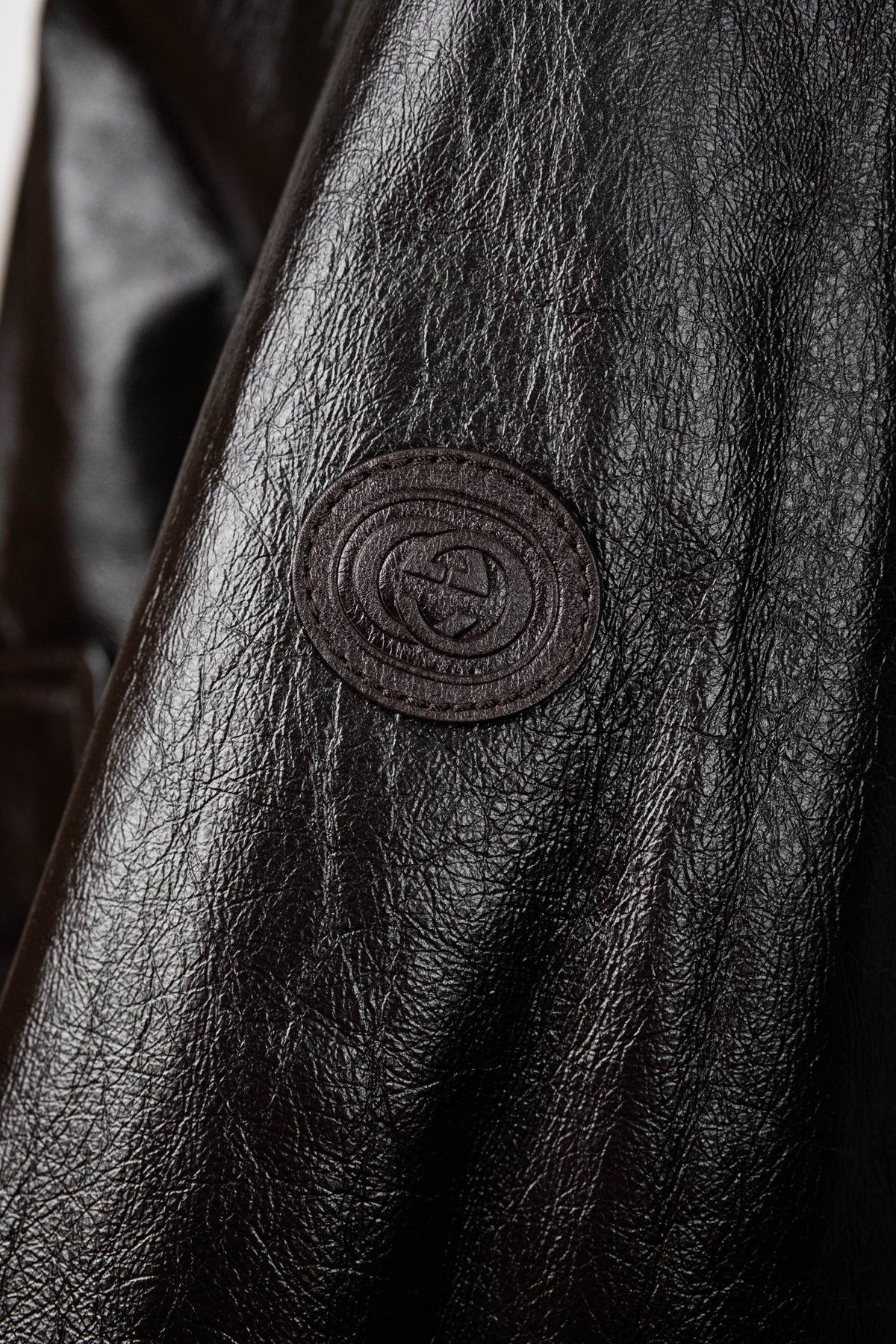 Gucci Plaid Men&#39;s Brown Leather Bomber Jacket Reversible Size 46
