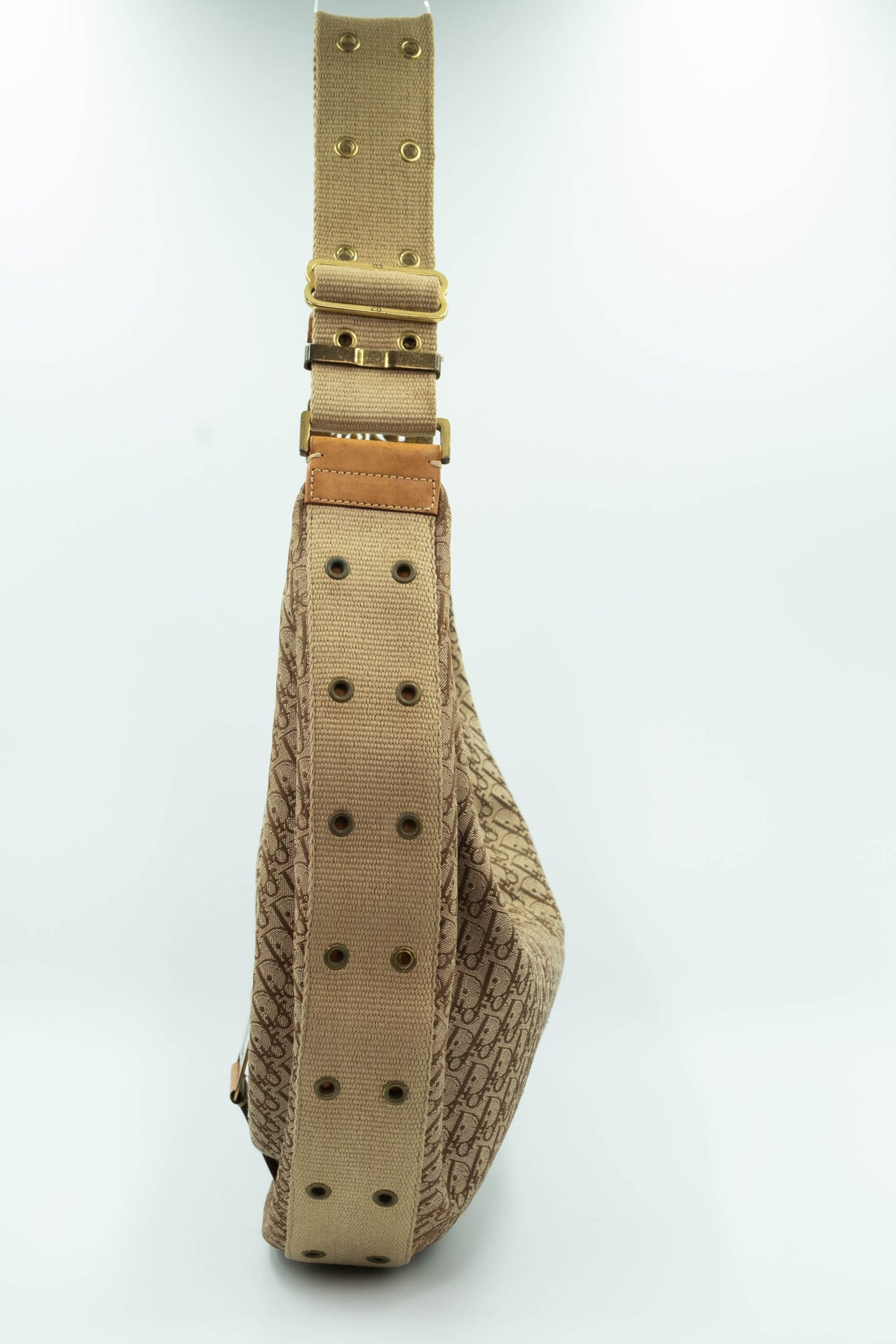 Christian Dior by Galiano Street Chic Oblique Brown Hobo Purse Y2K