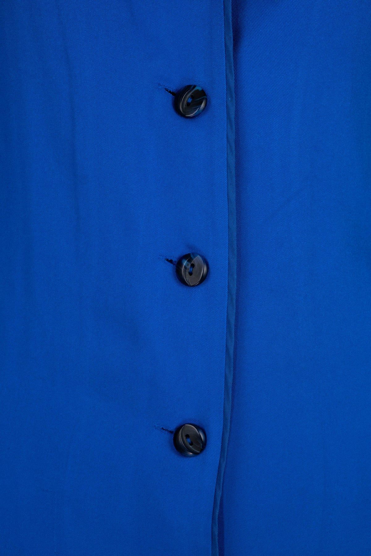 Sleeper Cobalt Blue Feather Trim PJ Set Size M