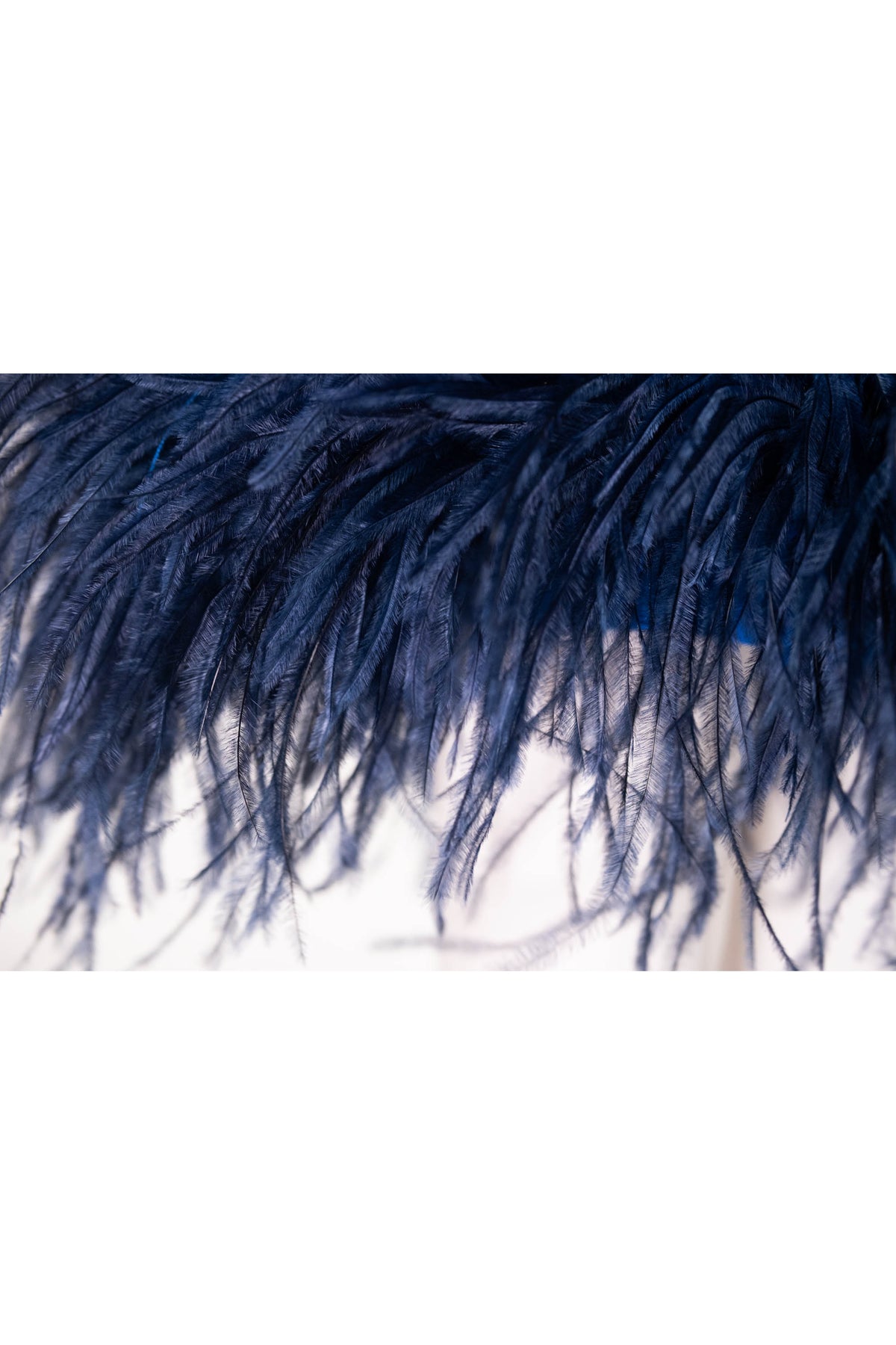 Sleeper Cobalt Blue Feather Trim PJ Set Size M