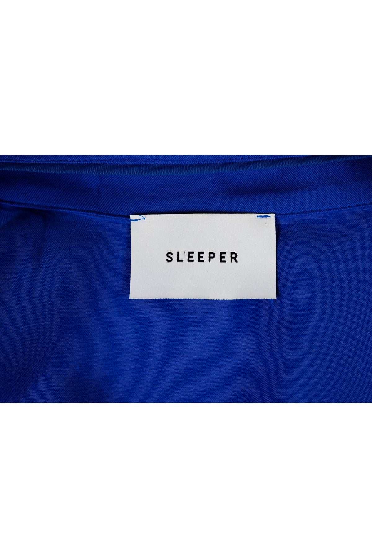 Sleeper Cobalt Blue Feather Trim PJ Set Size M