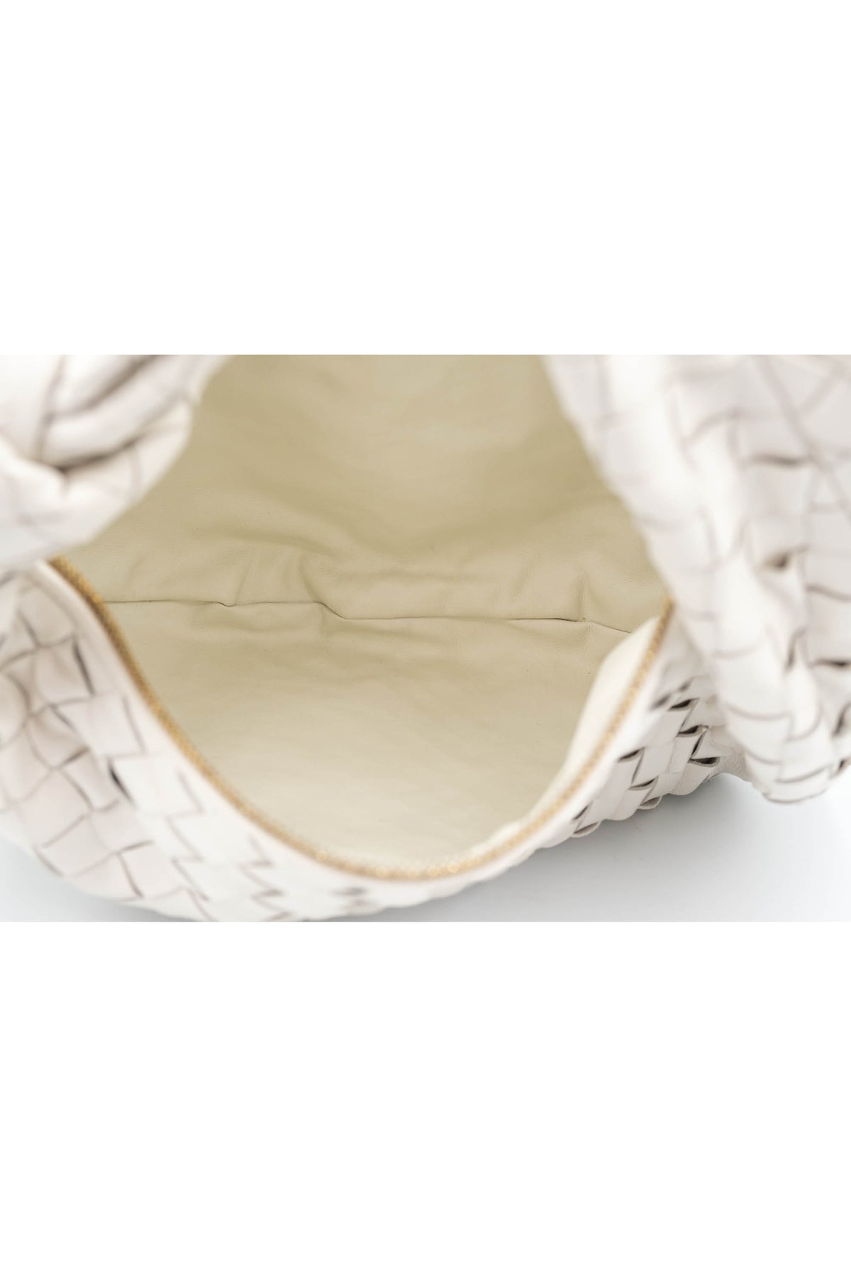 Bottega Bone White Teen Jodie Bag