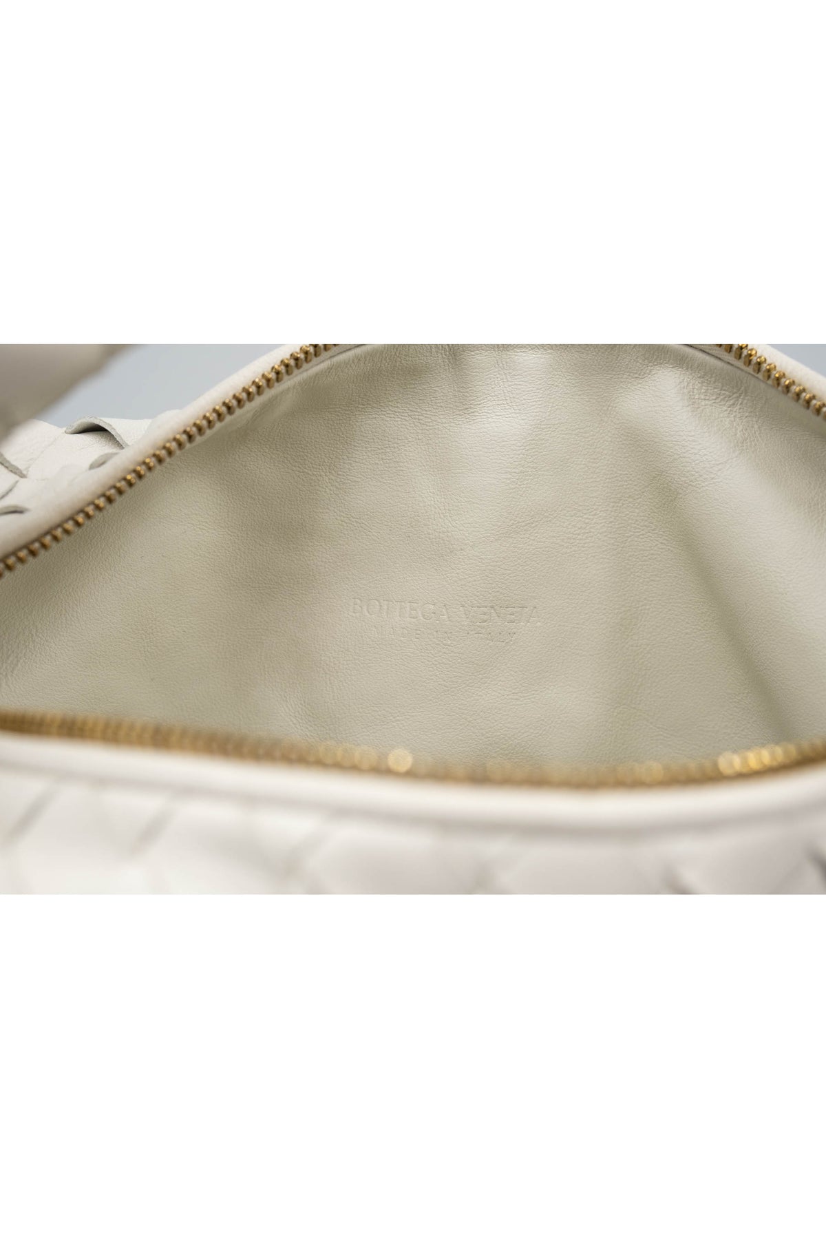 Bottega Bone White Teen Jodie Bag