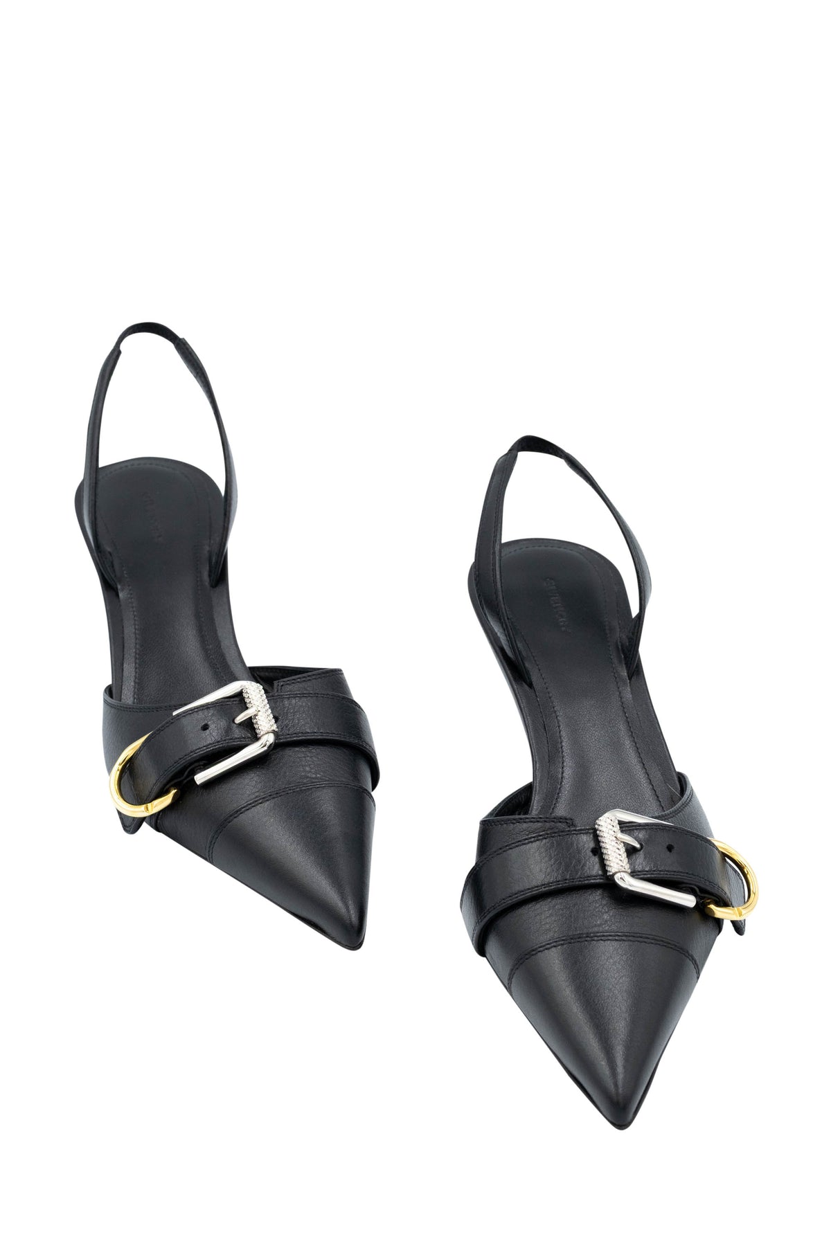 Givenchy Black Pointed Toe Sling Back Heels Size 38.5
