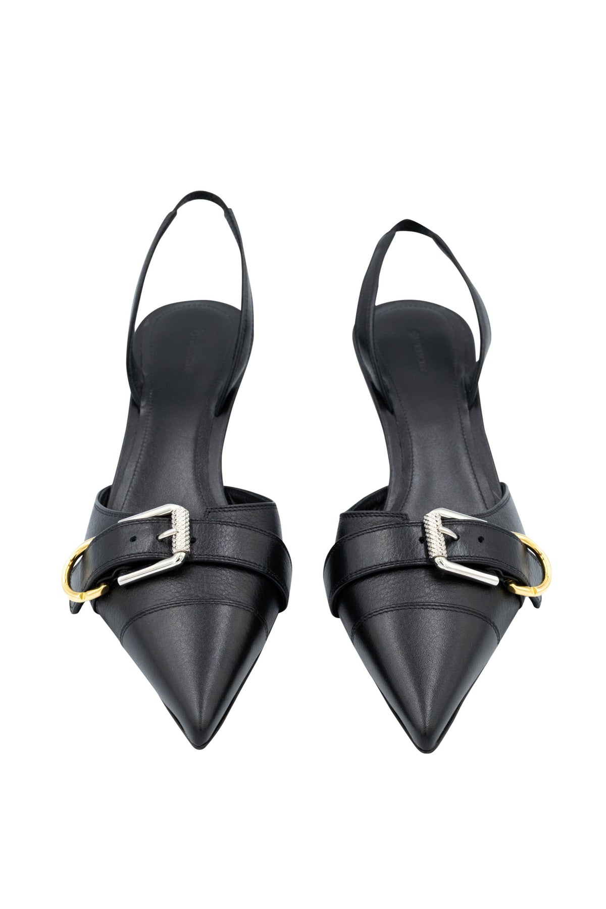 Givenchy Black Pointed Toe Sling Back Heels Size 38.5