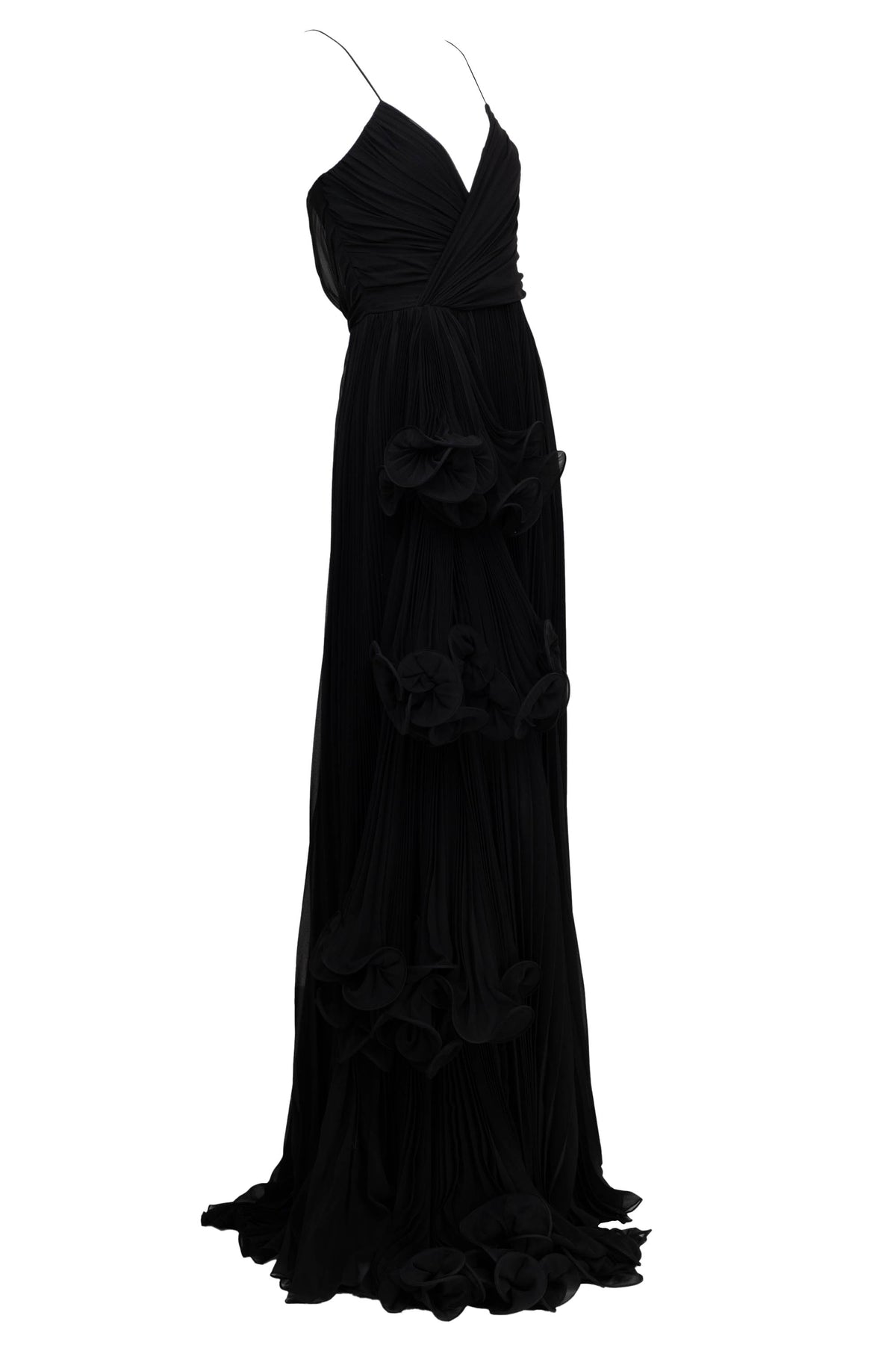 Gucci Runway Chiffon Pleated Gown 2020