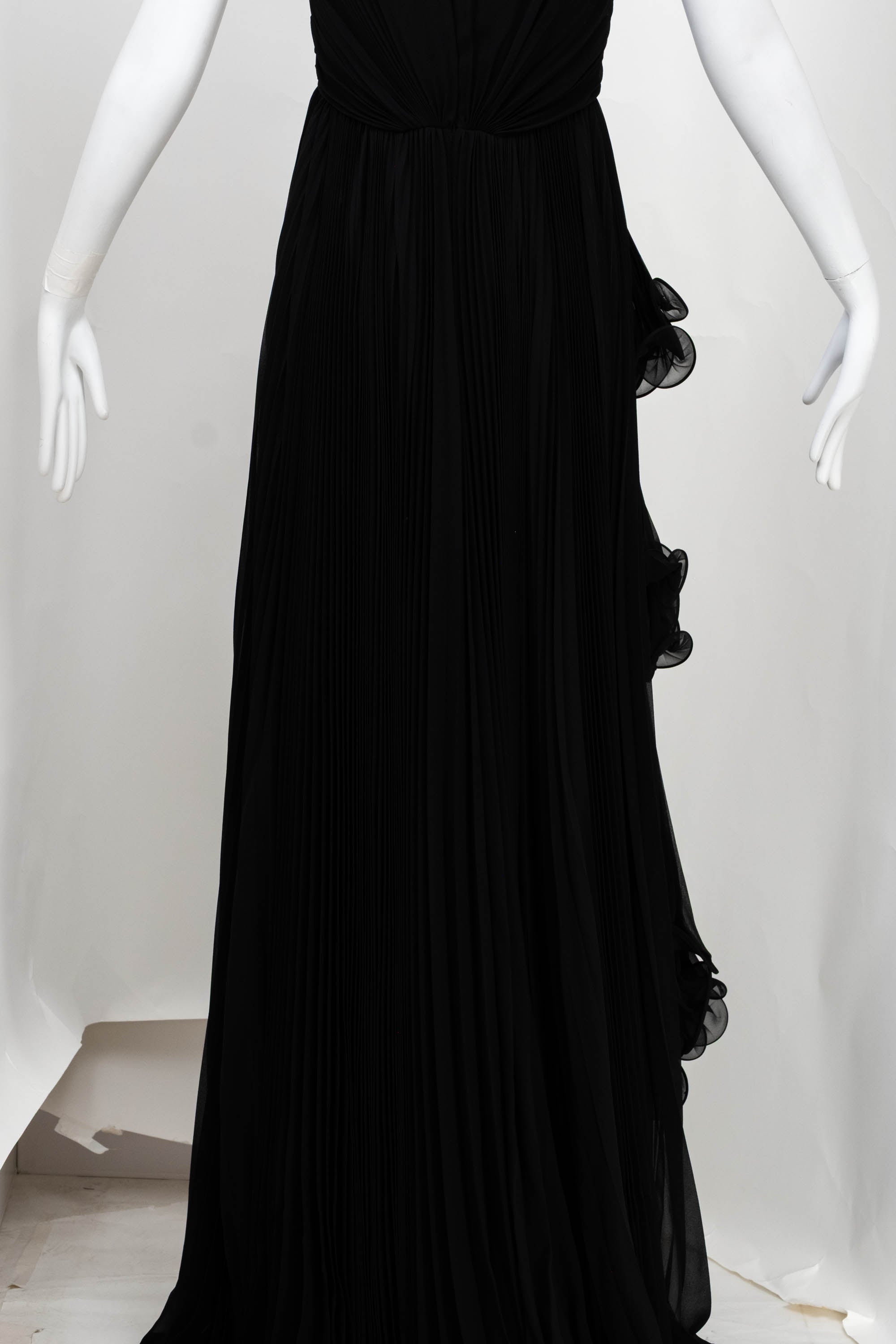 Gucci Runway Chiffon Pleated Gown 2020