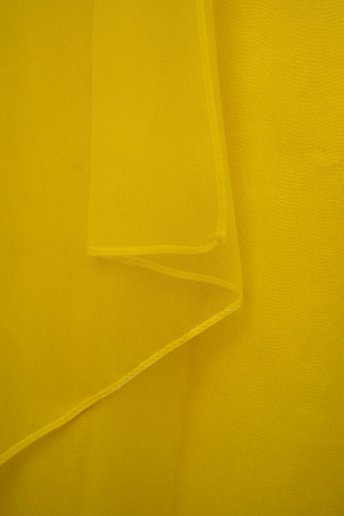 Gucci Yellow Jeweled Collar Silk Chiffon Layered Gown