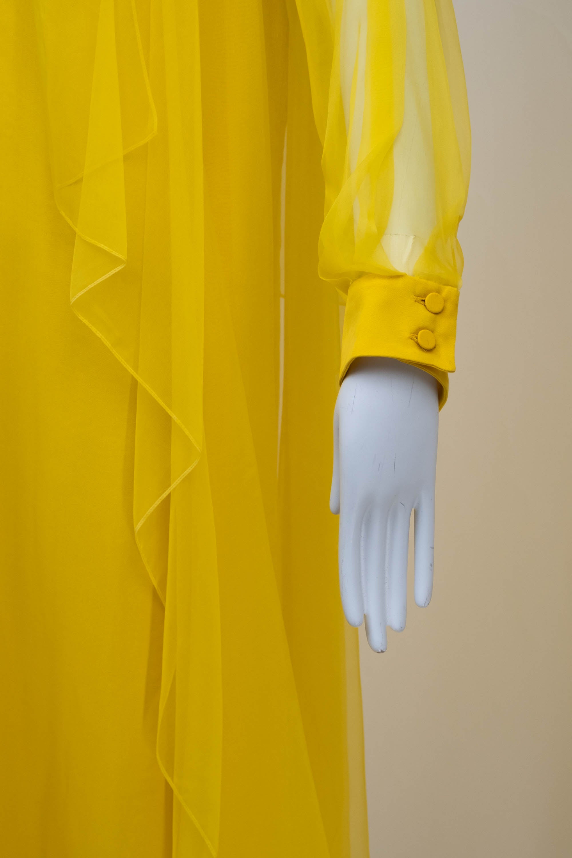 gucci gold dress Gucci Jeweled Collar Silk Chiffon Layered Gown main image 0