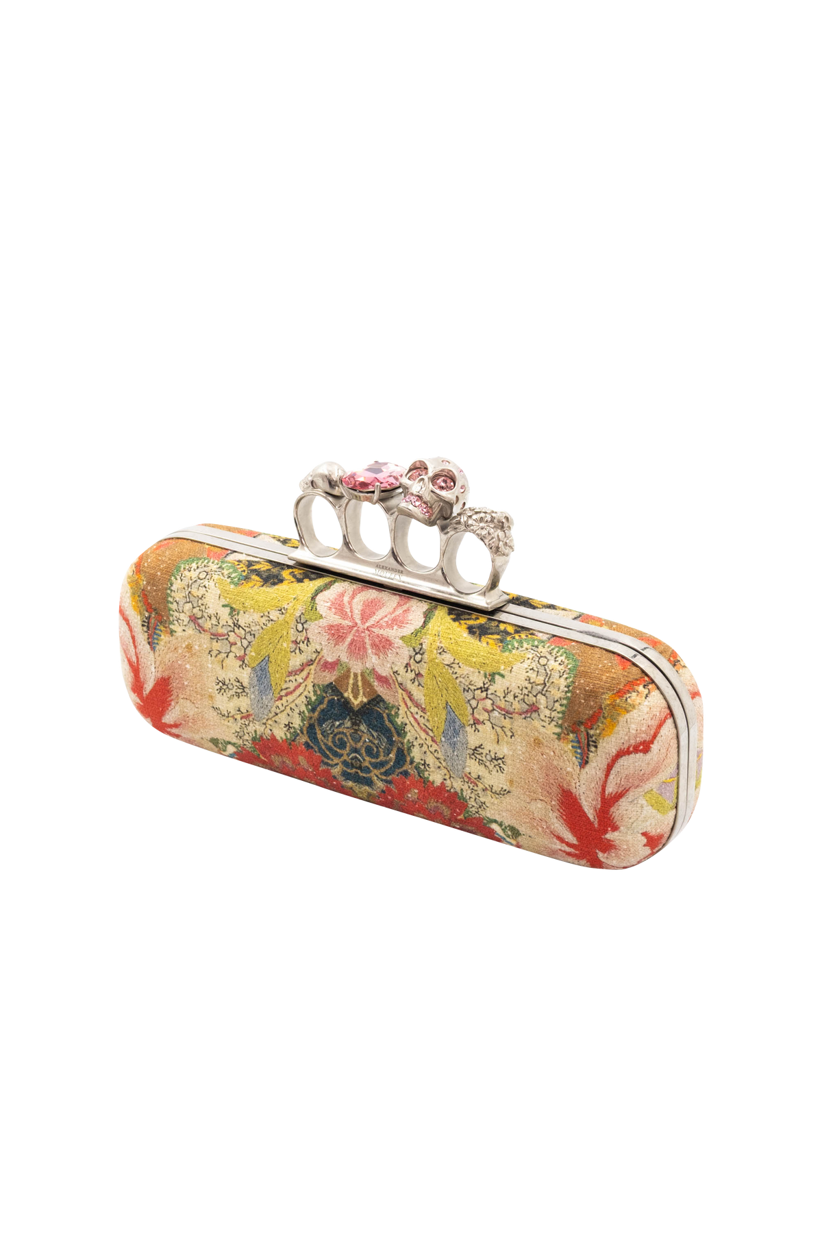 Alexander McQueen Gothic Floral Minaudiere SHW Purse 2013-4