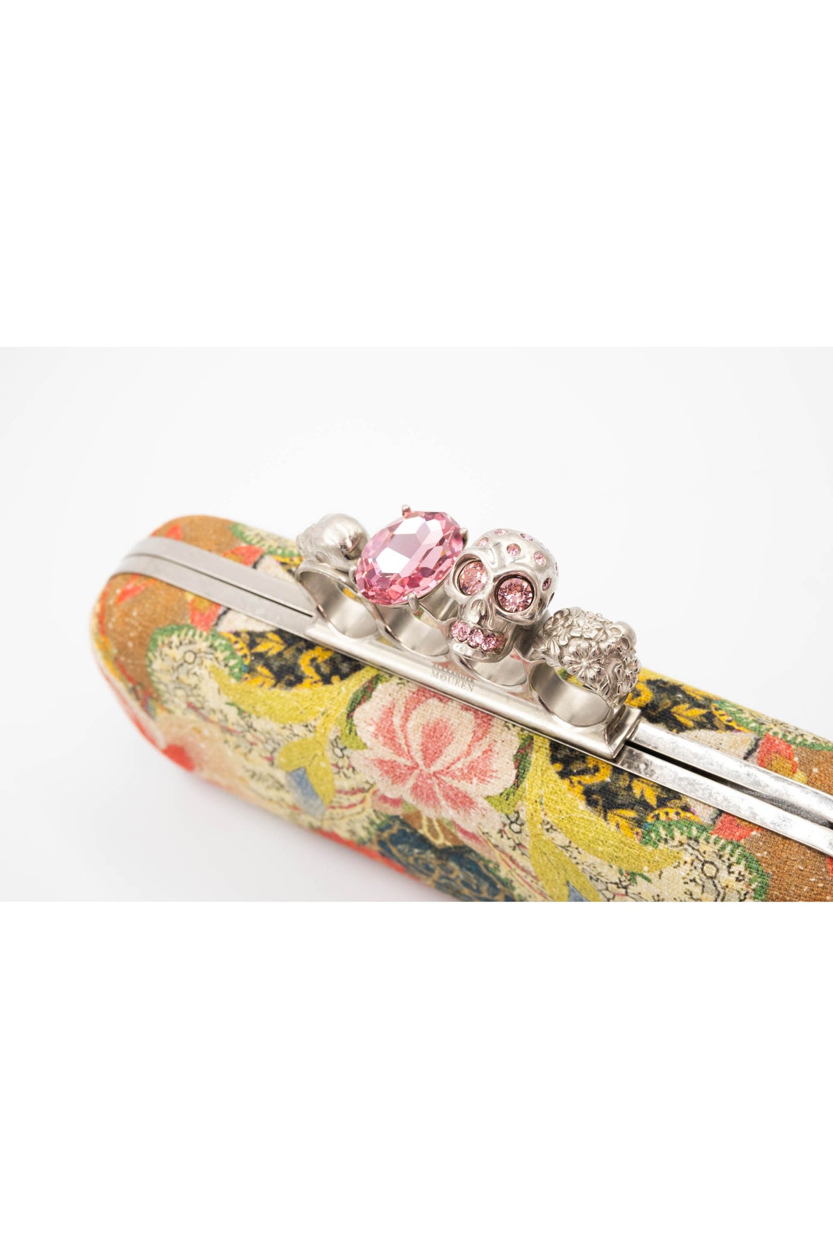Alexander McQueen Gothic Floral Minaudiere SHW Purse 2013-4