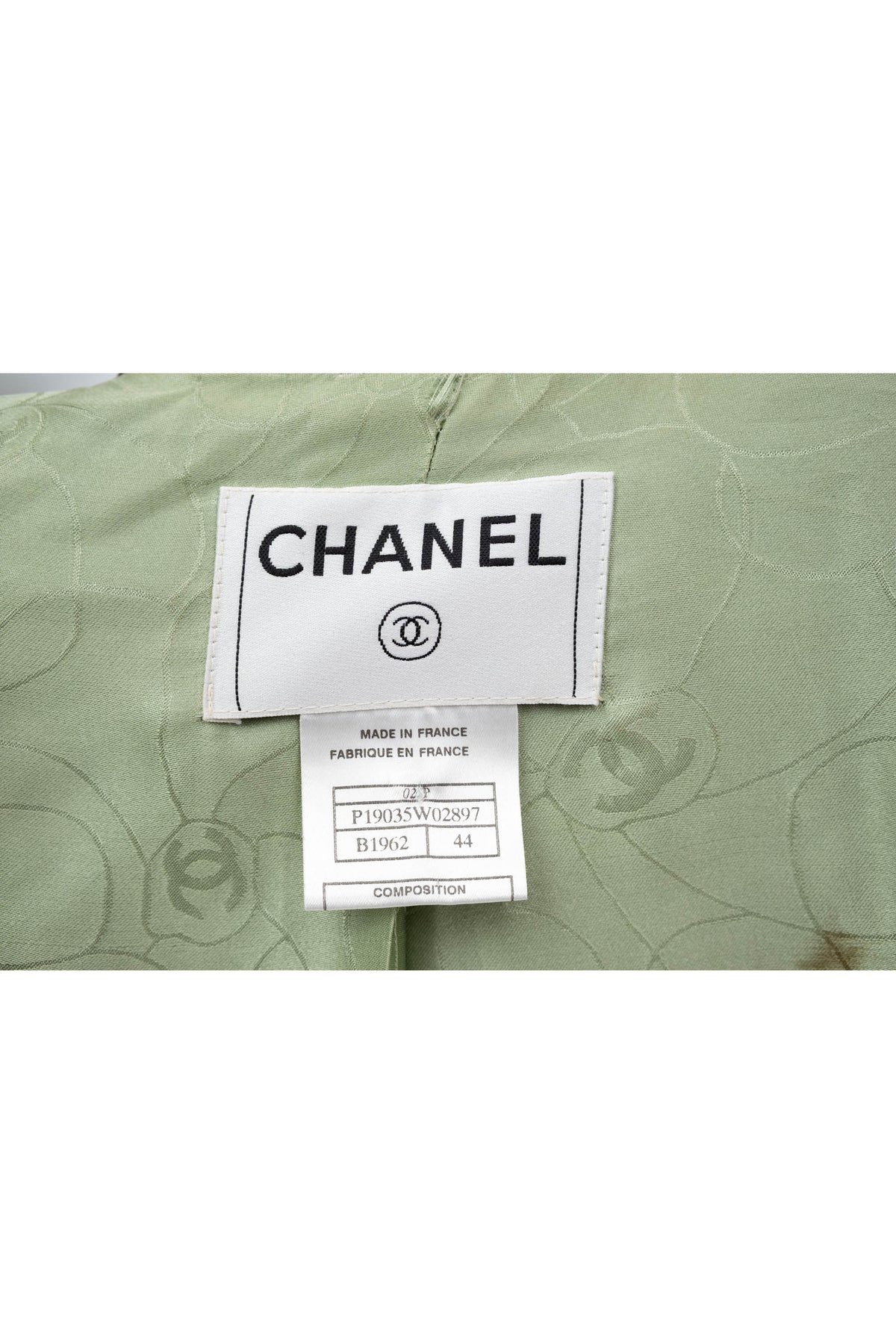 Chanel Green Brown and Pink Tweed Jacket Size 44