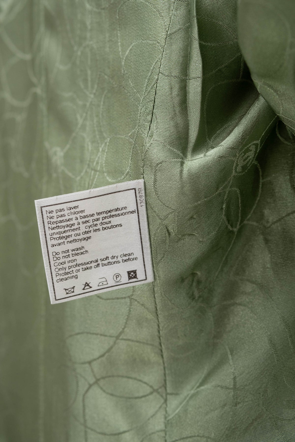 Chanel Green Brown and Pink Tweed Jacket Size 44