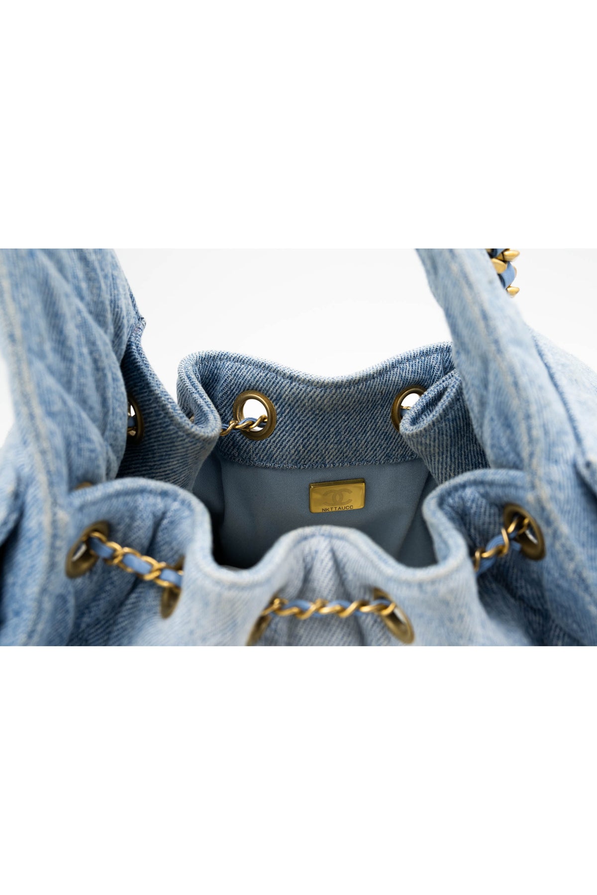 Chanel Washed Denim 25 Purse Size Small