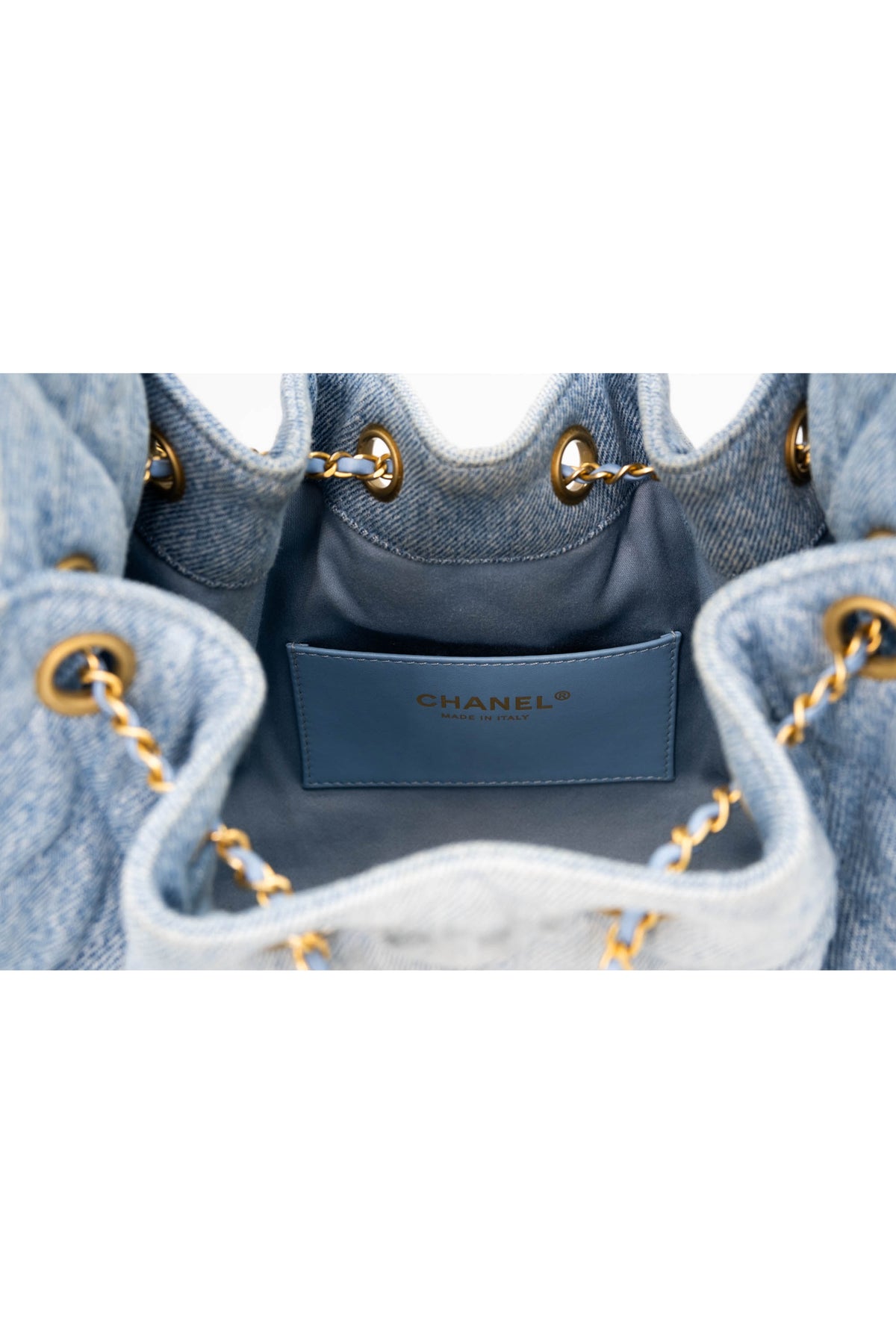 Chanel Washed Denim 25 Purse Size Small