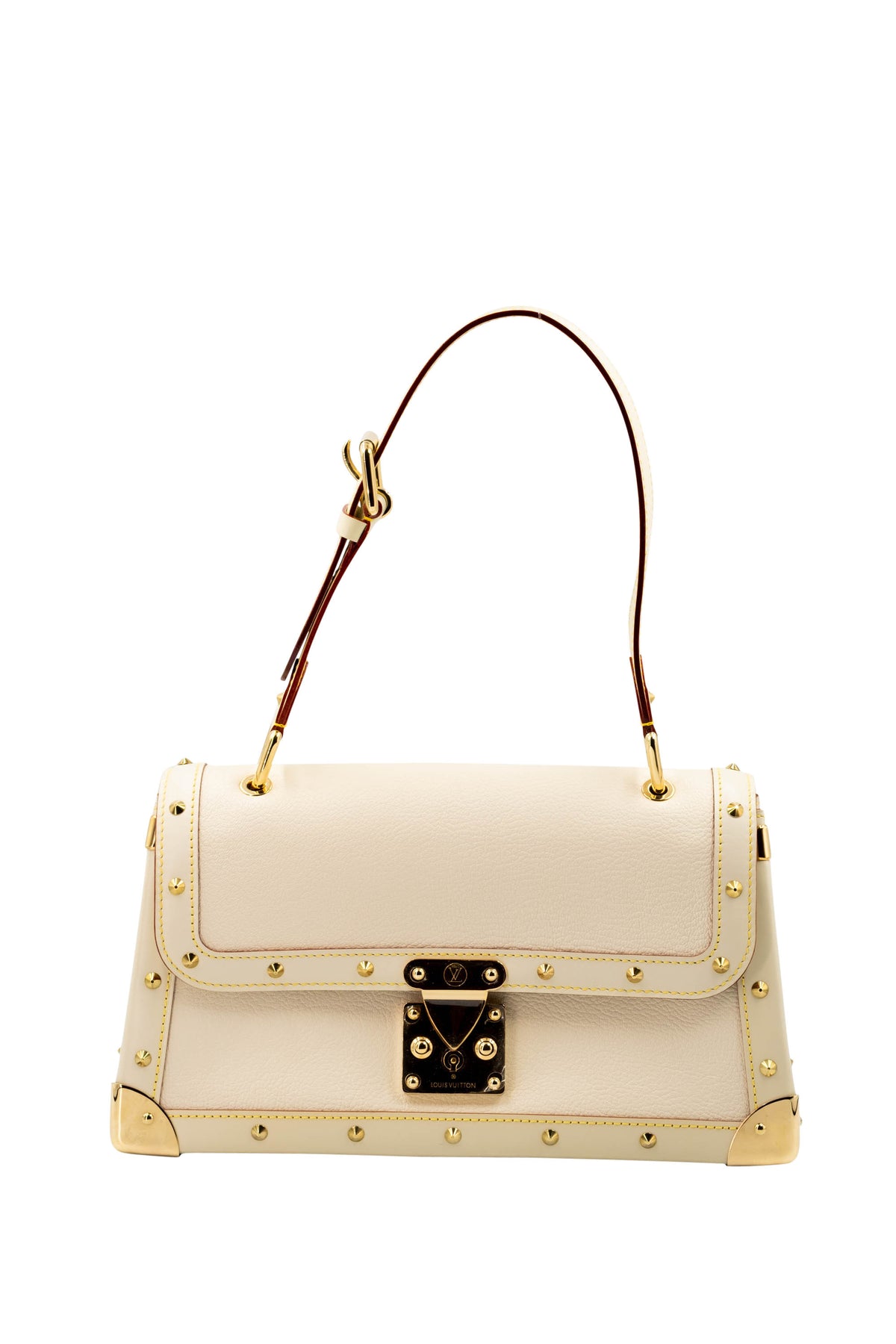 Louis Vuitton Bone White Suhali Studded Flap Bag  2003