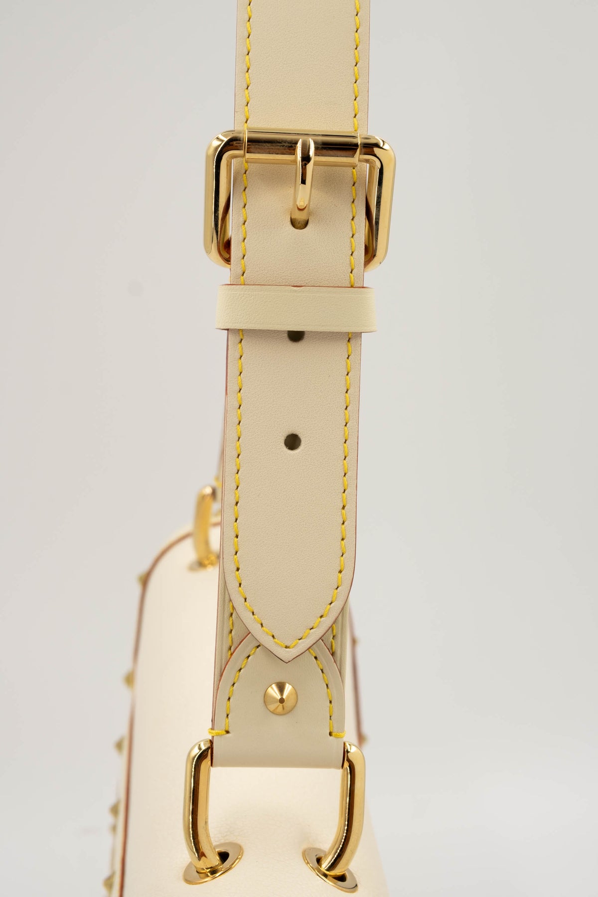 Louis Vuitton Bone White Suhali Studded Flap Bag  2003