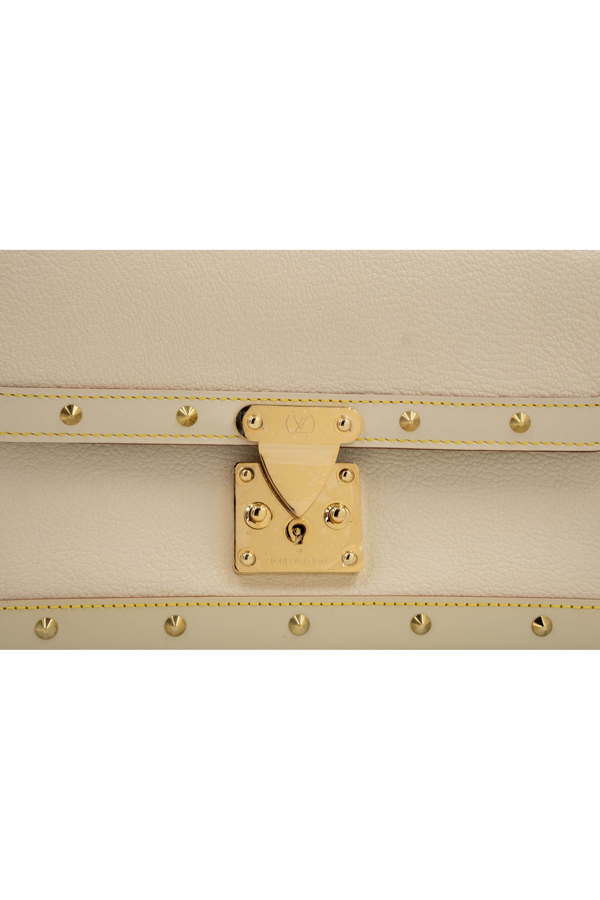 Louis Vuitton Bone White Suhali Studded Flap Bag  2003