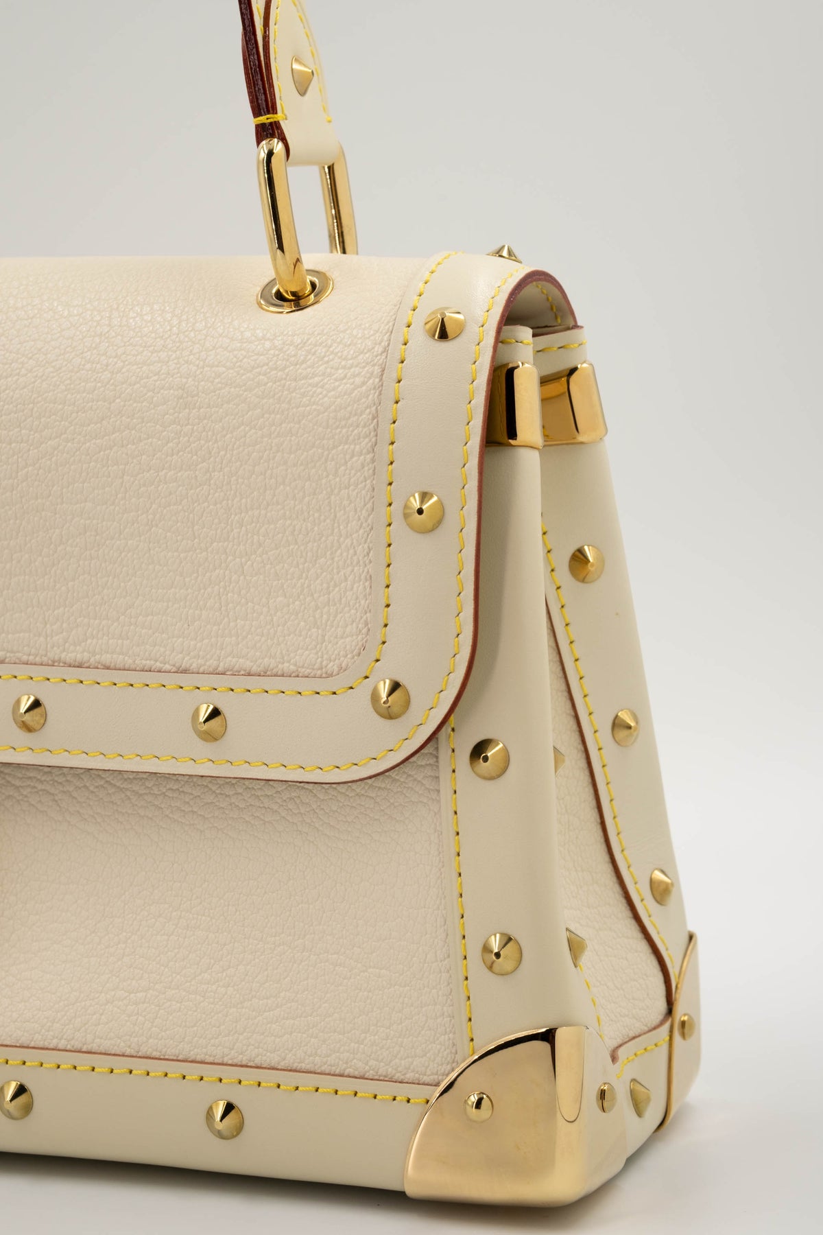 Louis Vuitton Bone White Suhali Studded Flap Bag  2003