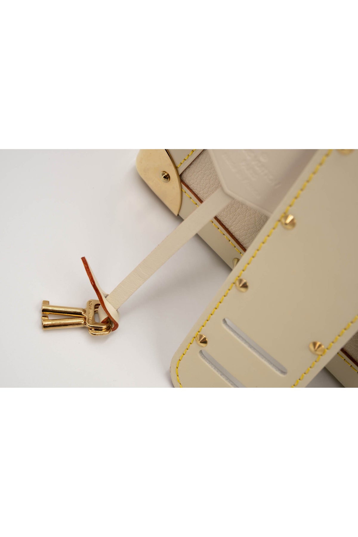 Louis Vuitton Bone White Suhali Studded Flap Bag  2003