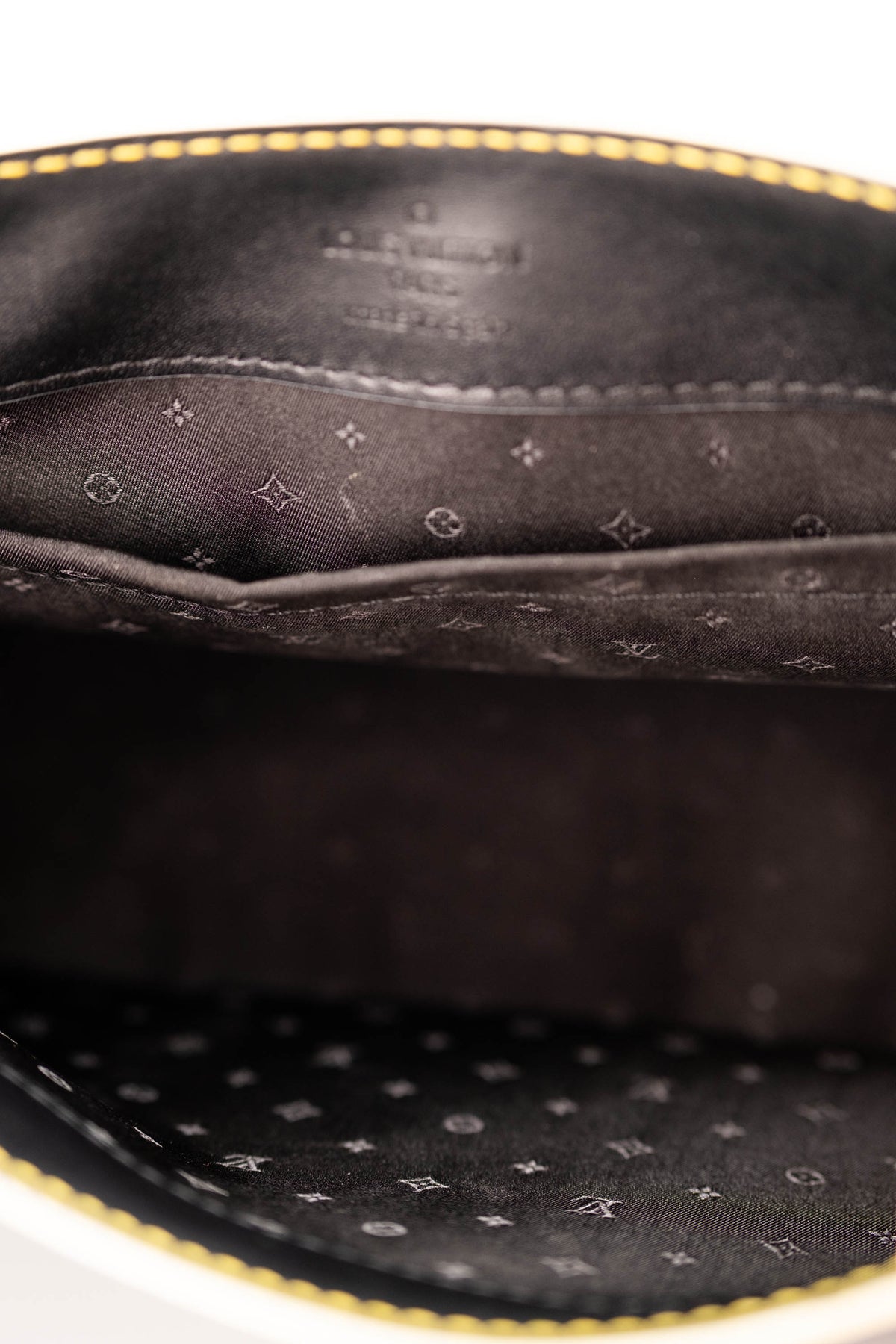 Louis Vuitton Black Suhali Leather Studded Flap Bag 2003