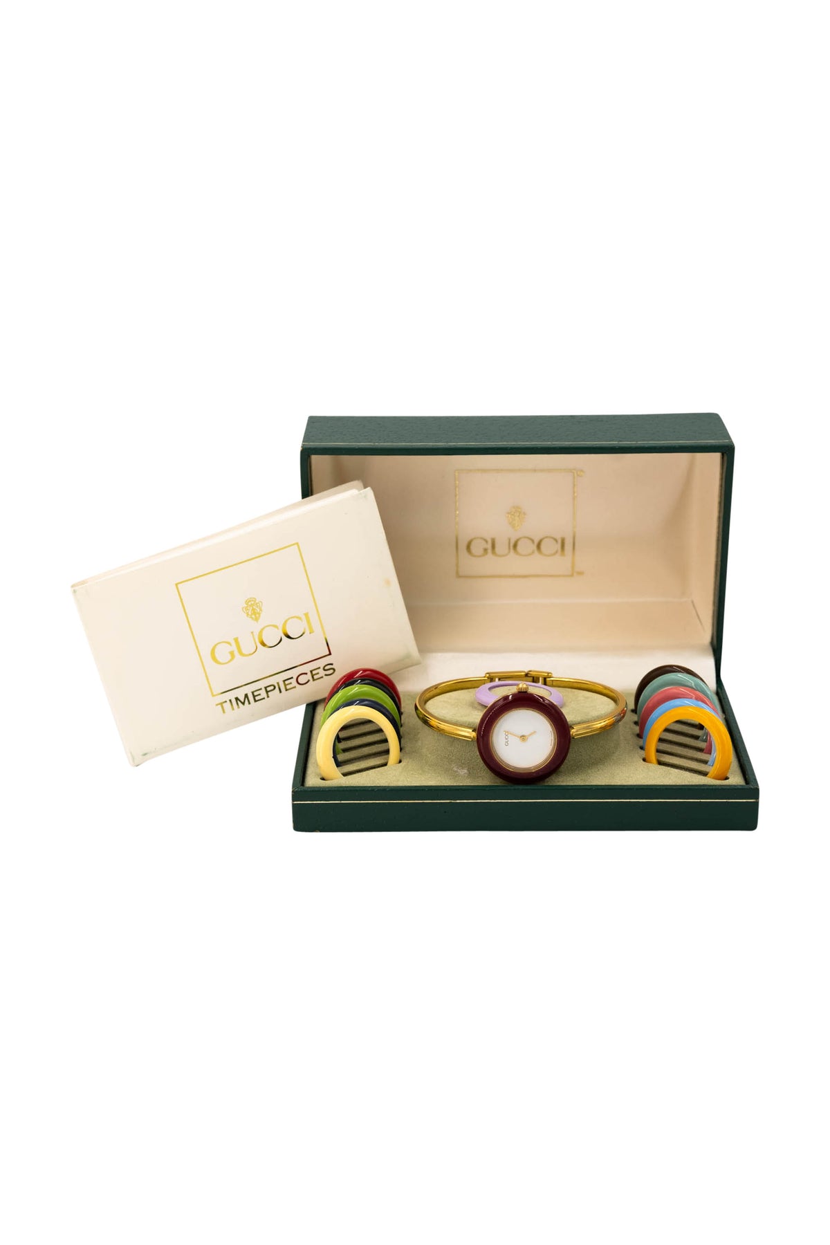 Gucci Vintage 18k Gold Plated 12 Bezel Watch 1970s-80s