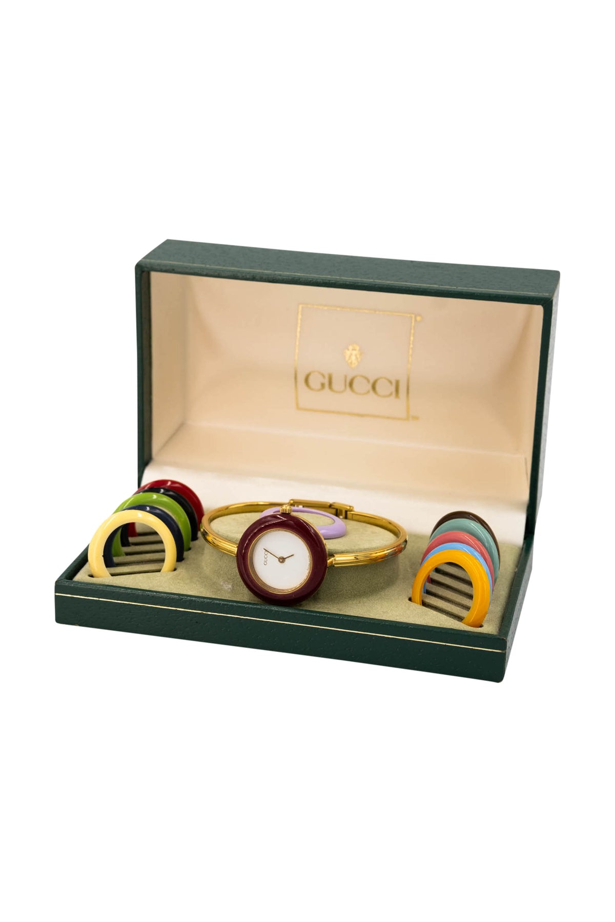 Gucci Vintage 18k Gold Plated 12 Bezel Watch 1970s-80s