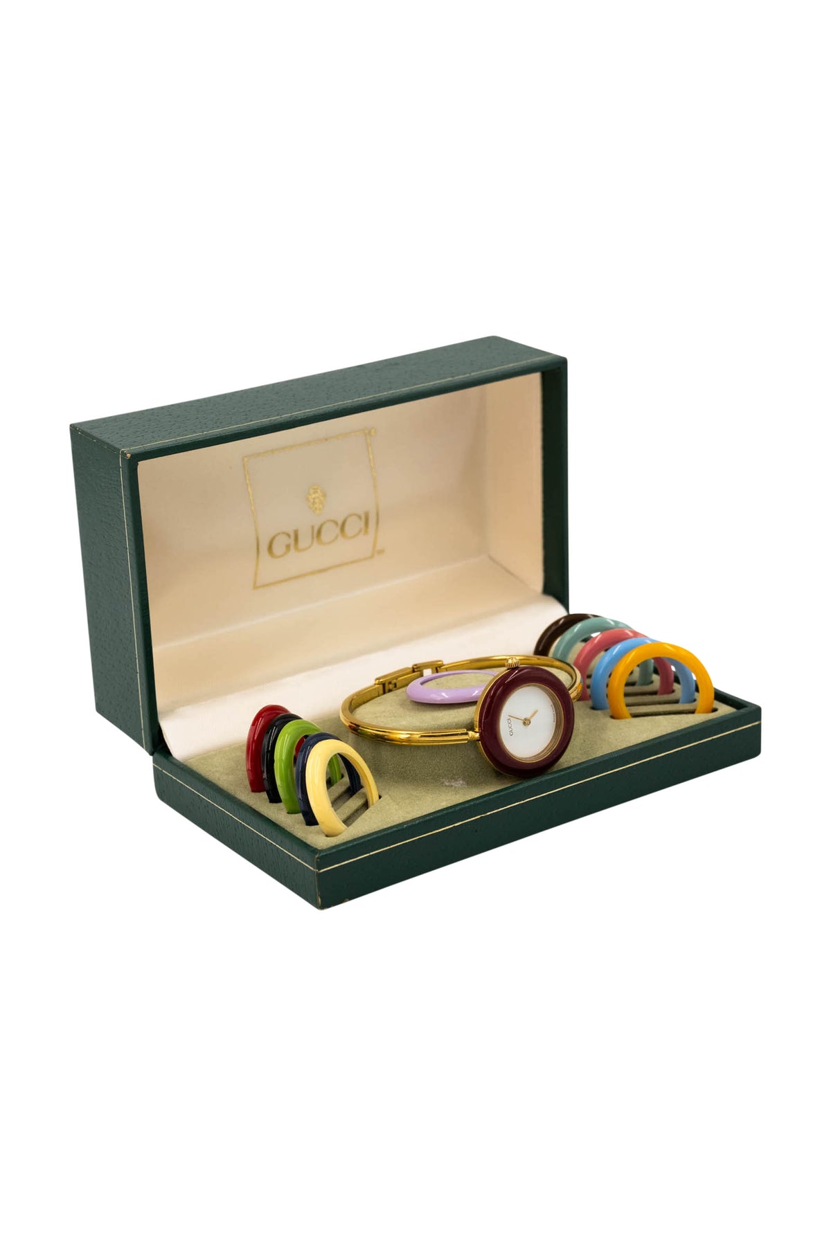 Gucci Vintage 18k Gold Plated 12 Bezel Watch 1970s-80s