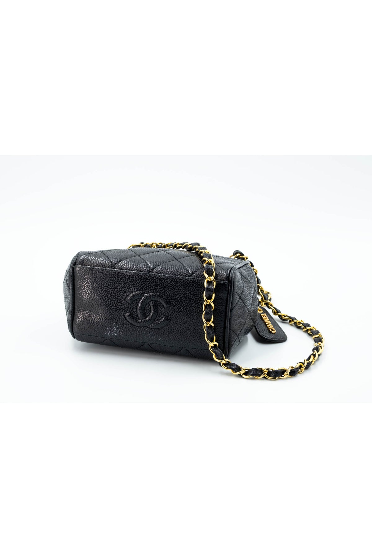 Chanel Vintage Black Caviar Petit Timeless Tote 1994-6