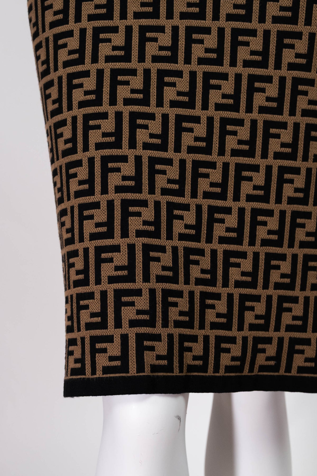 Fendi Short Sleeve Dress Zucca Pattern Size 38