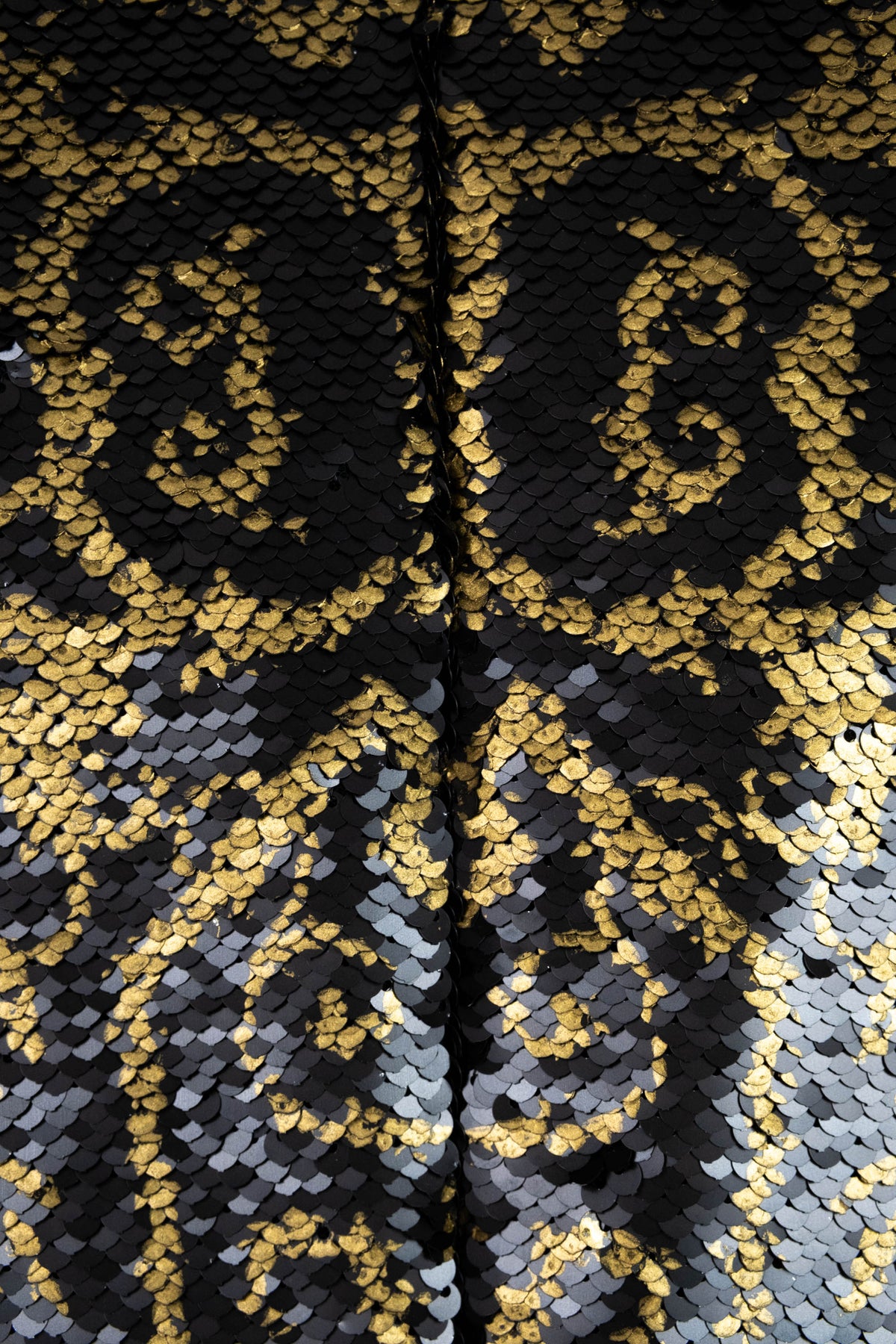 Roberto Cavalli Bronze and Black Sequins Hook Front Jacket Size 44/8