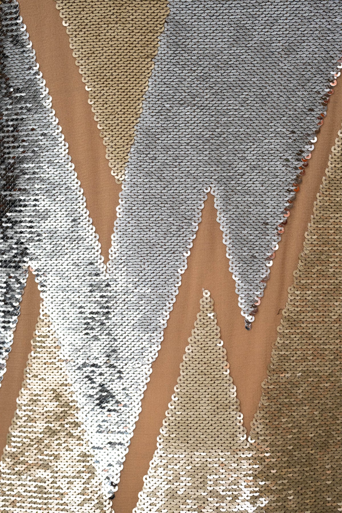 Emilio Pucci Gold Lightening Bolt Sequin Dress Size Small