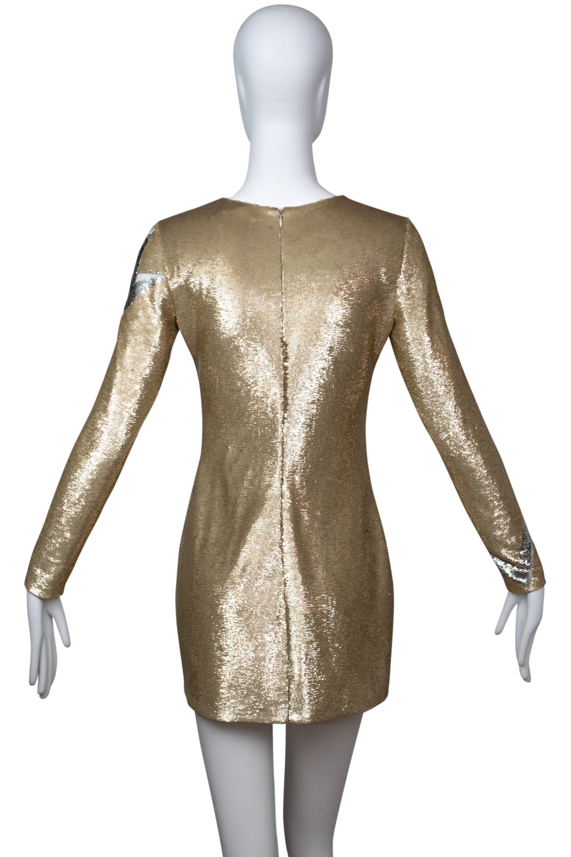 Emilio Pucci Gold Lightening Bolt Sequin Dress Size Small - Foxy Couture Carmel Emilio Pucci Gold Lightening Bolt Sequin Dress Size Small - Foxy Couture Carmel