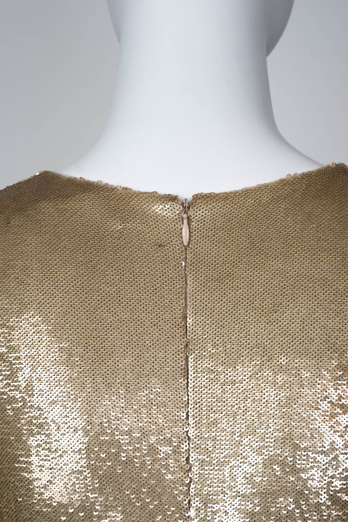 Emilio Pucci Gold Lightening Bolt Sequin Dress Size Small