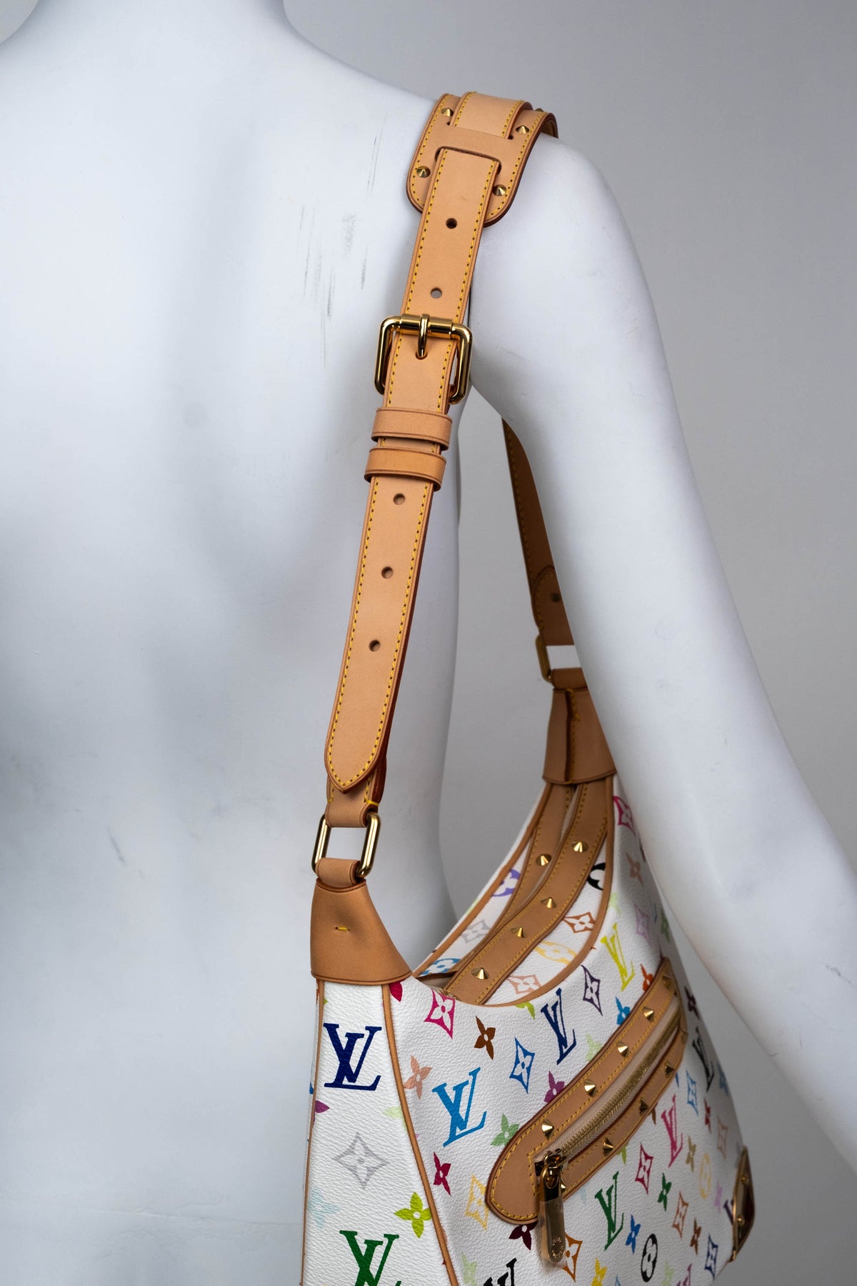 Louis Vuitton x Takashi Murakami Multicolore BoulogneShoulder Bag