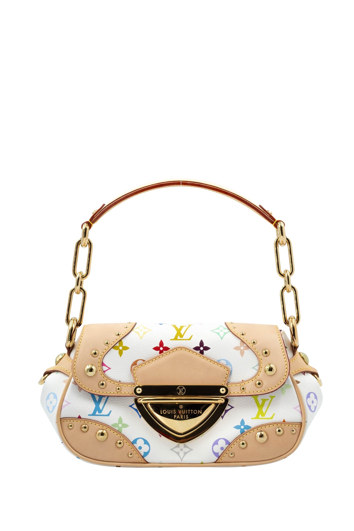 Louis Vuitton x Takashi Murakami White Monogram Multicolore Marilyn Size Small
