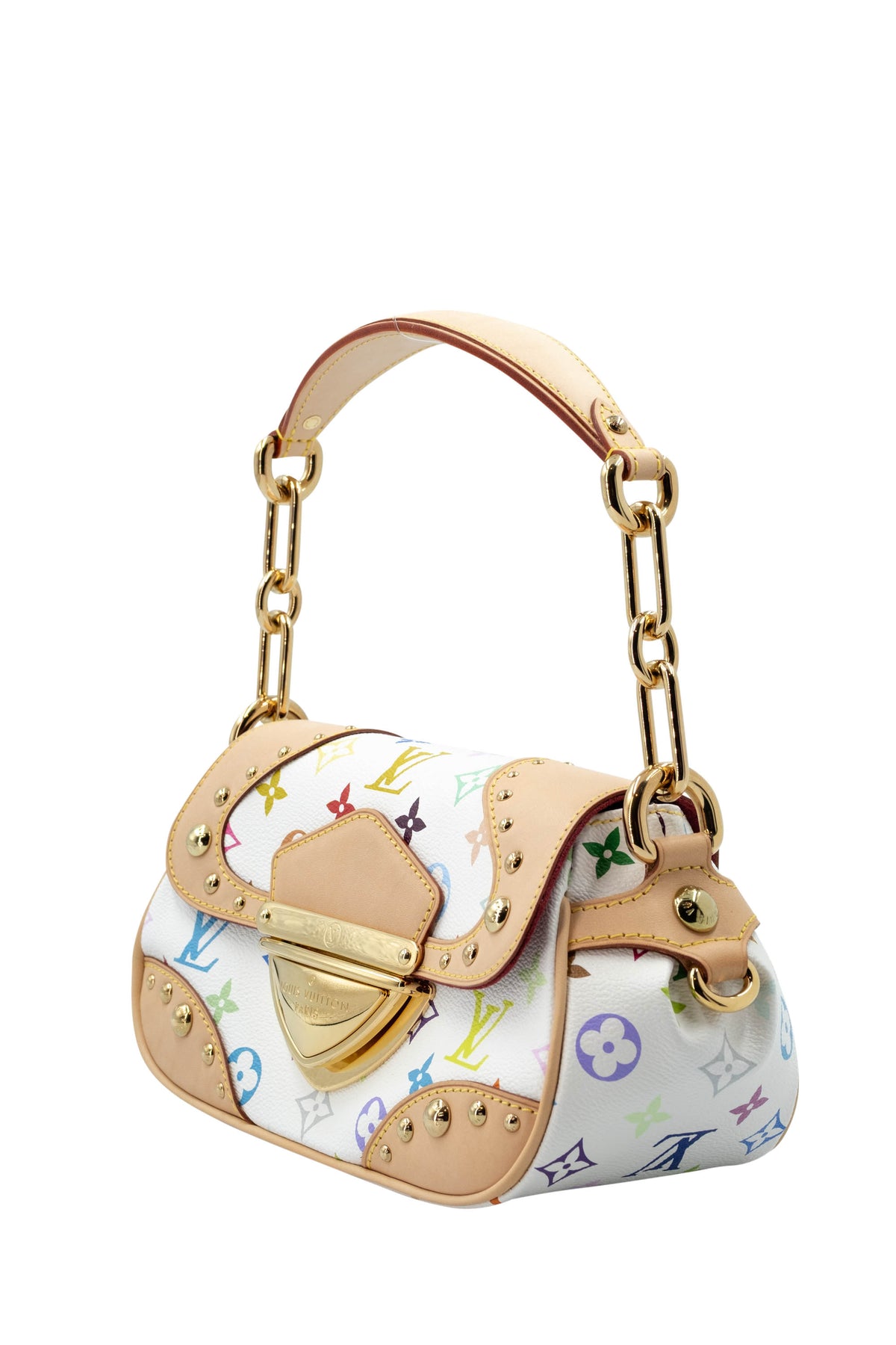 Louis Vuitton x Takashi Murakami White Monogram Multicolore Marilyn Size Small