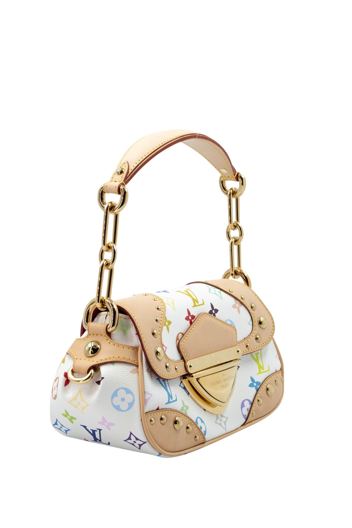 Louis Vuitton x Takashi Murakami White Monogram Multicolore Marilyn Size Small