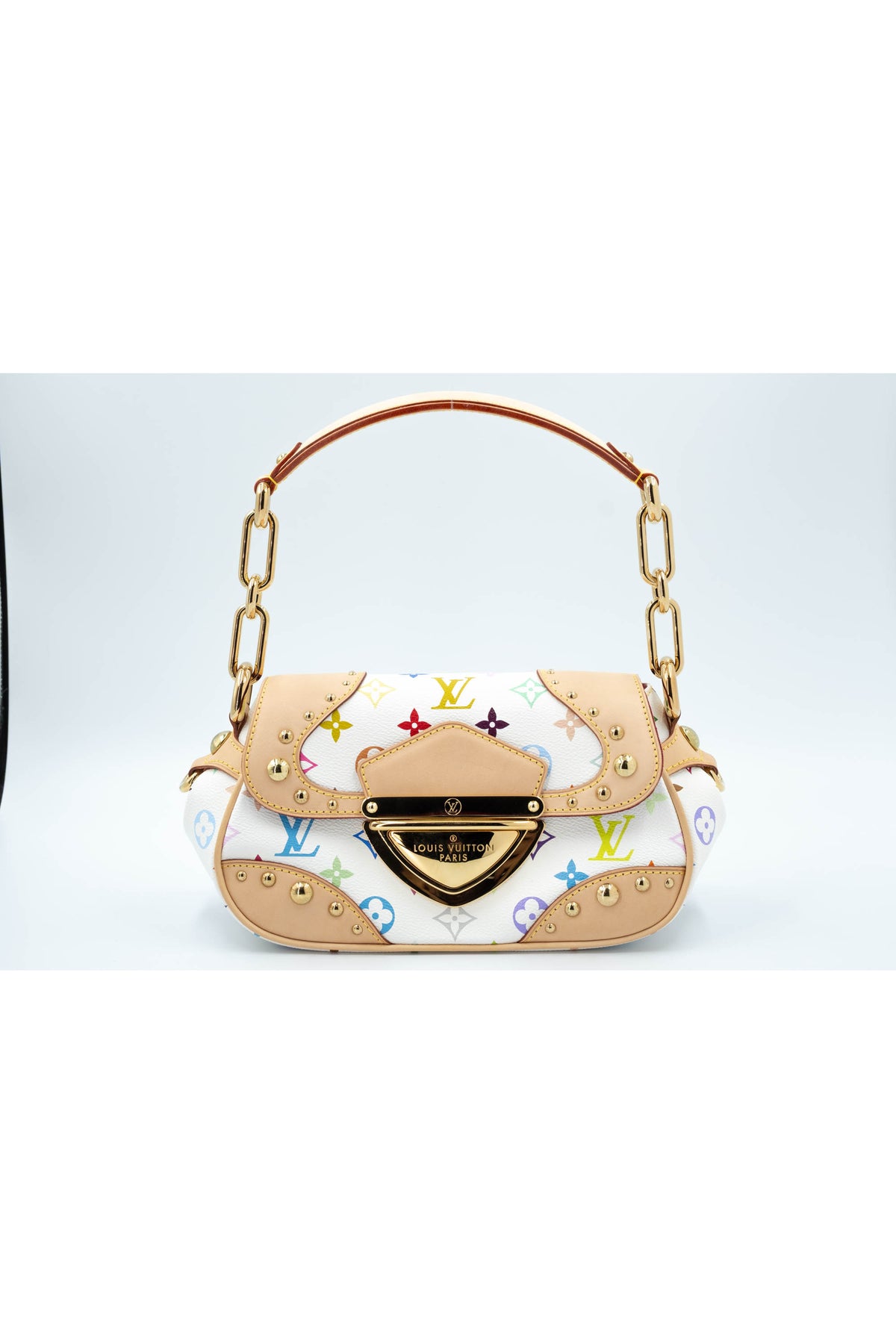 Louis Vuitton x Takashi Murakami White Monogram Multicolore Marilyn Size Small