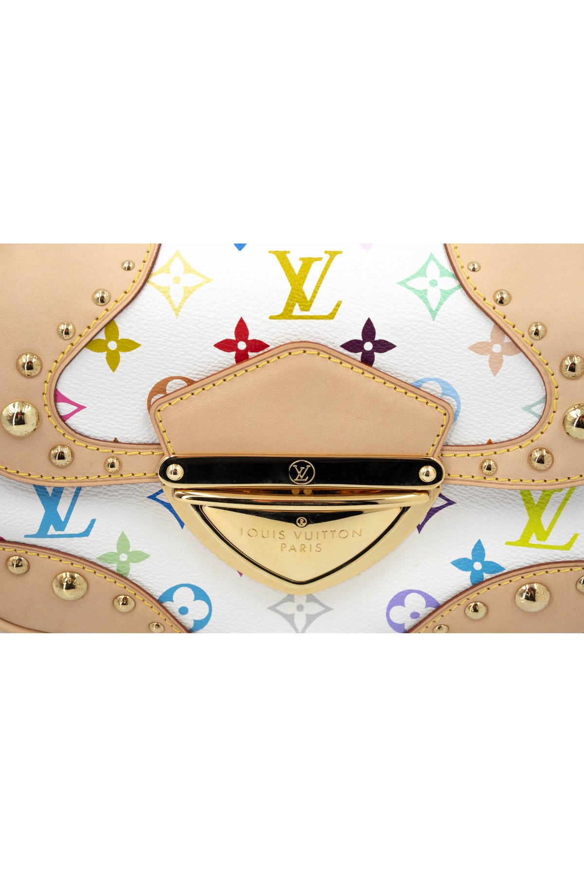 Louis Vuitton x Takashi Murakami White Monogram Multicolore Marilyn Size Small