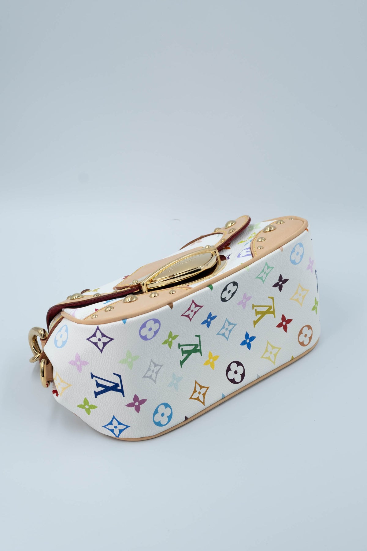 Louis Vuitton x Takashi Murakami White Monogram Multicolore Marilyn Size Small