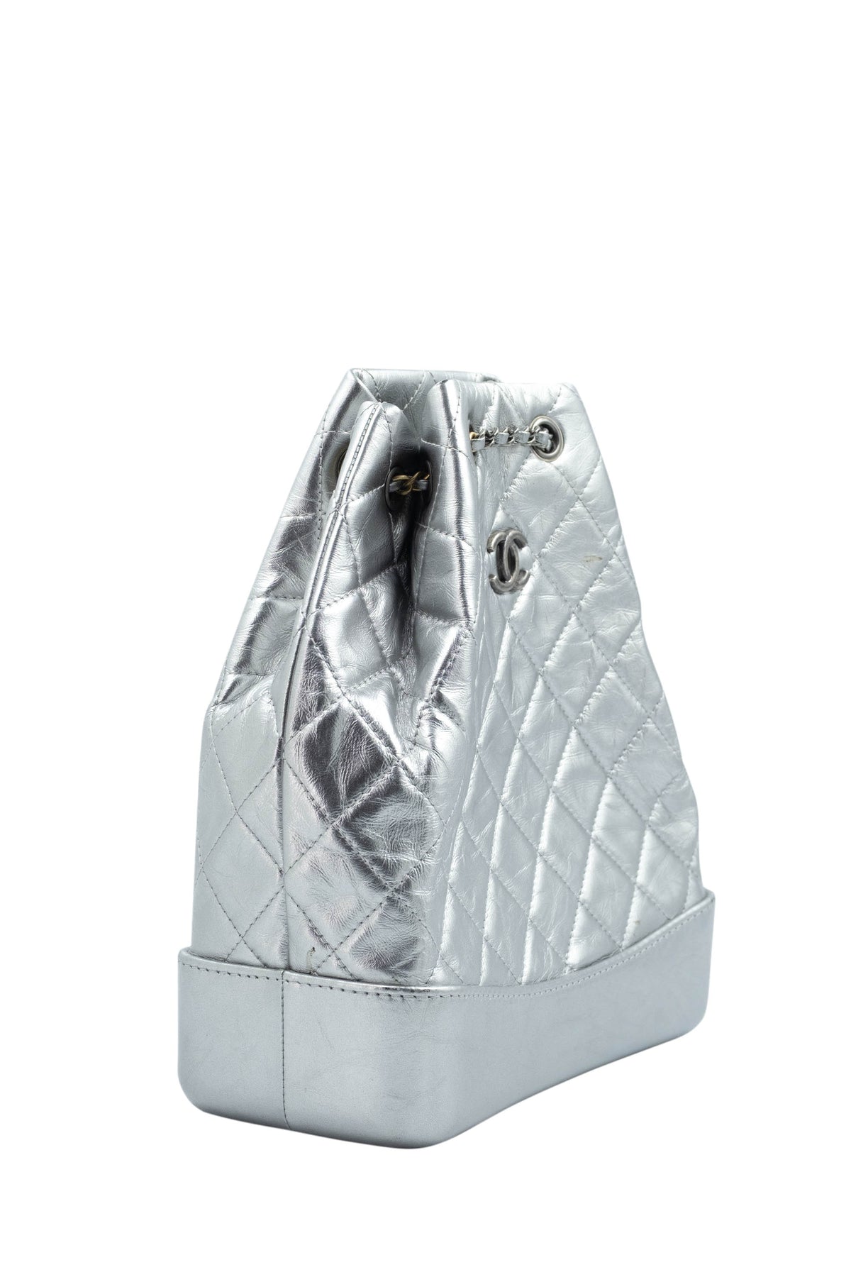 Chanel Silver Gabrielle Backpack Multitone Chain